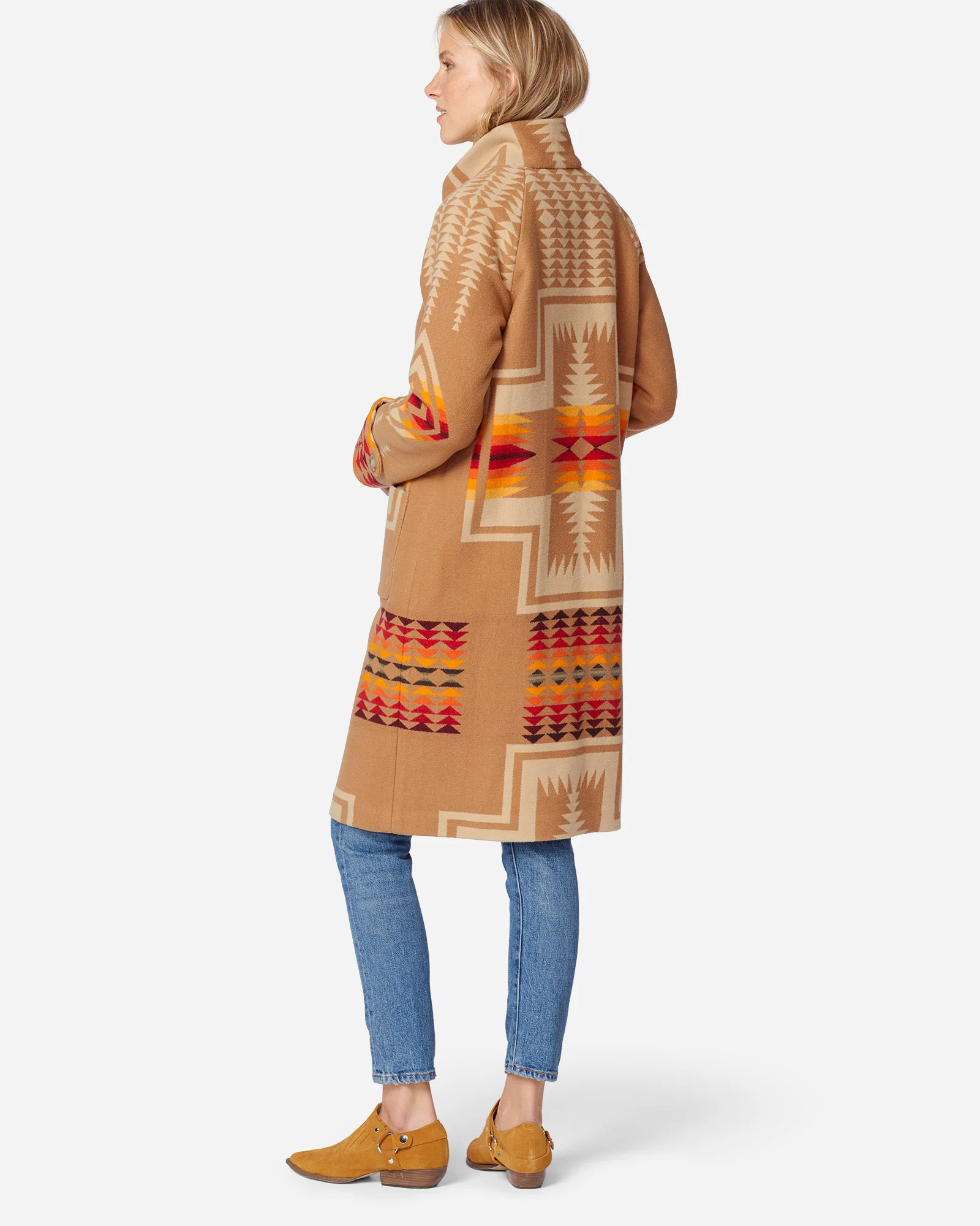 1930's Archive Coat - Tan Harding Jacquard - Image 3