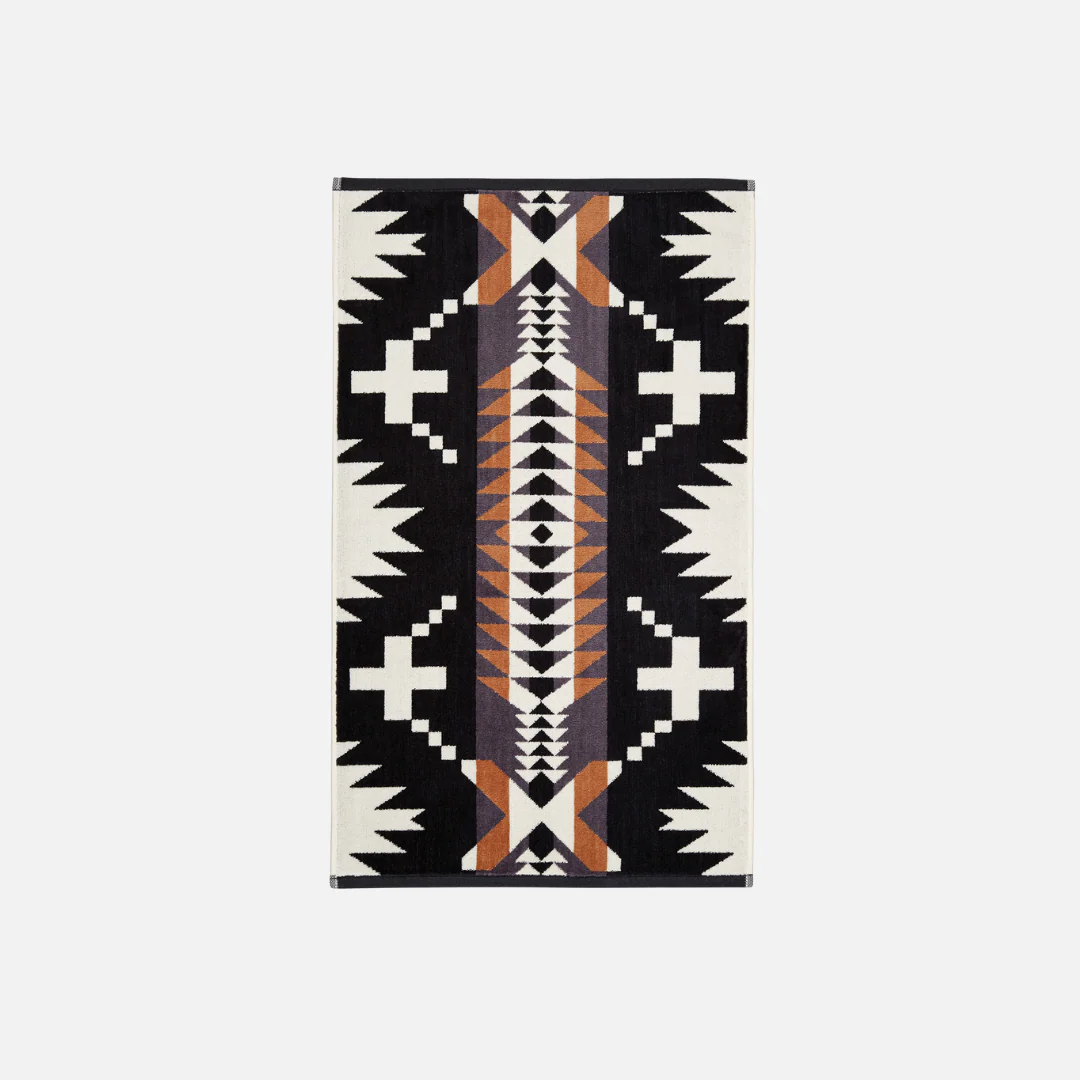 3 Piece Towel Set - Spider Rock Black / White - Image 3