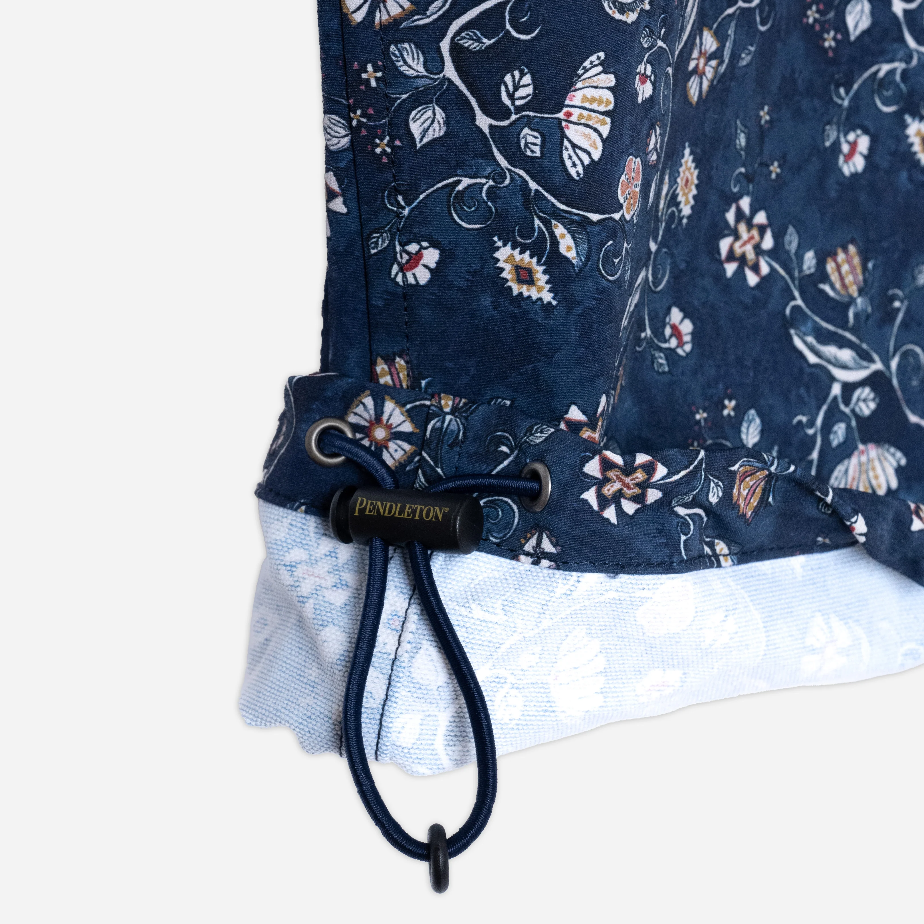 Open Collar Shirt Jacket - Navy Moonbeam - Image 3