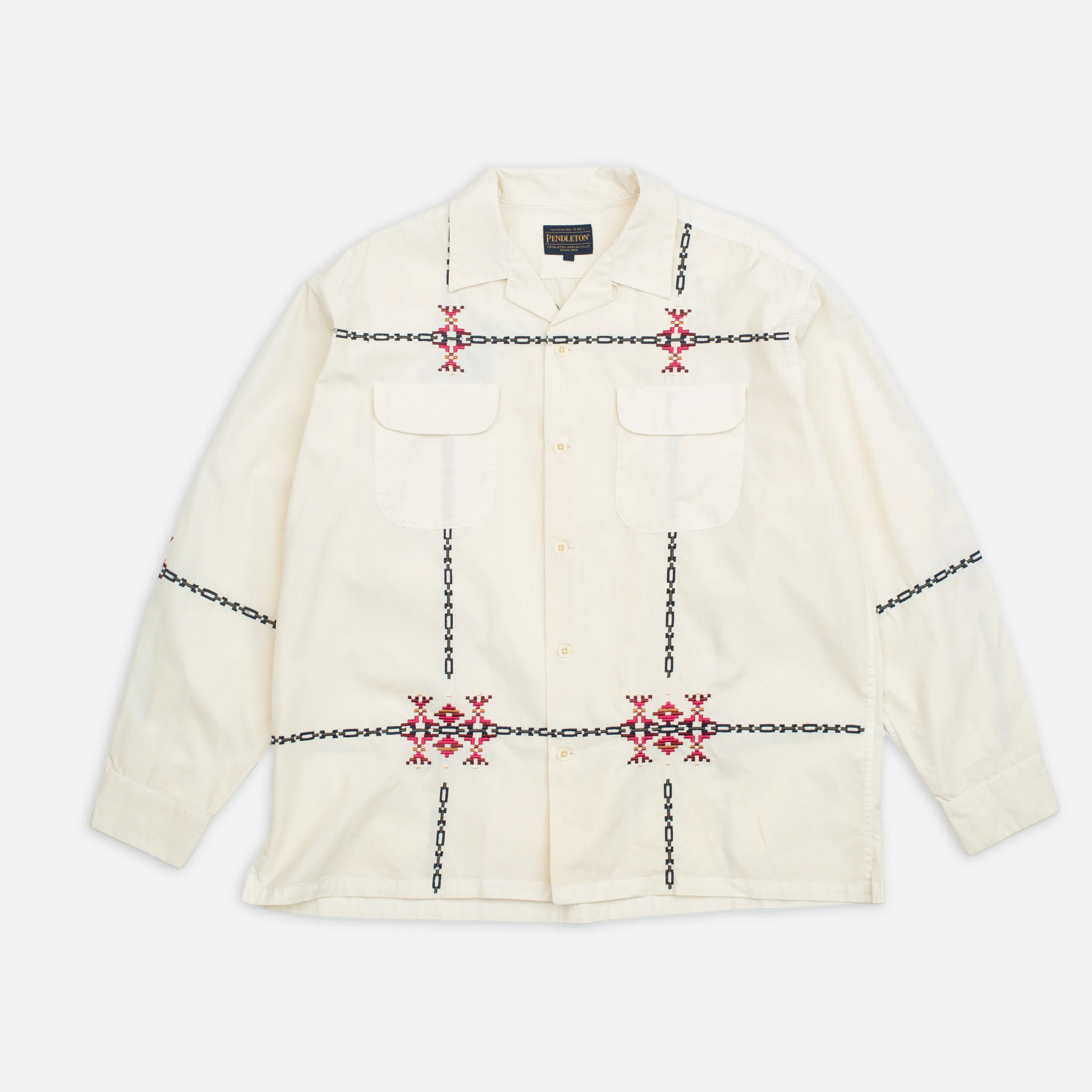 Garment Dye EMB Shirt - Ivory