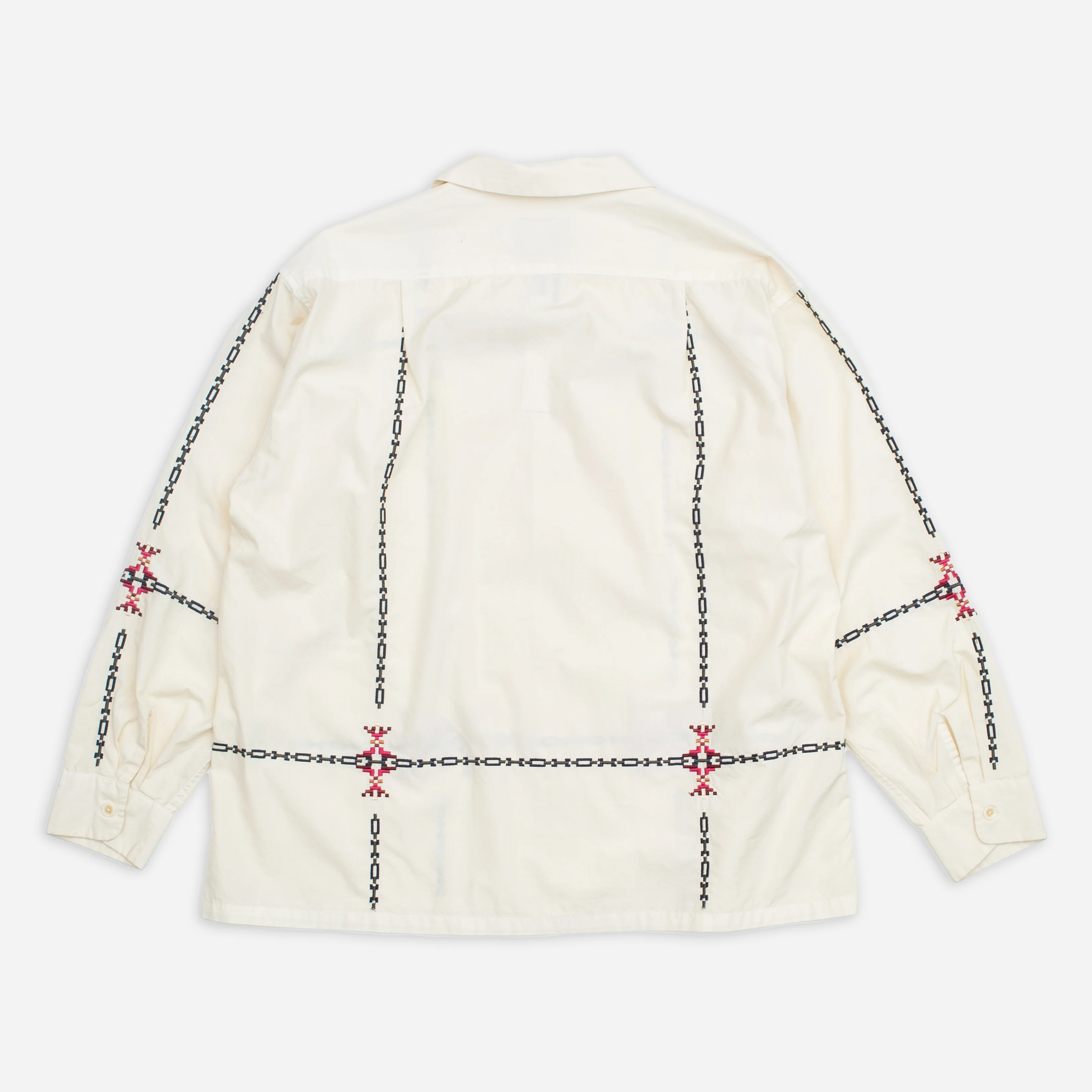 Garment Dye EMB Shirt - Ivory - Image 4