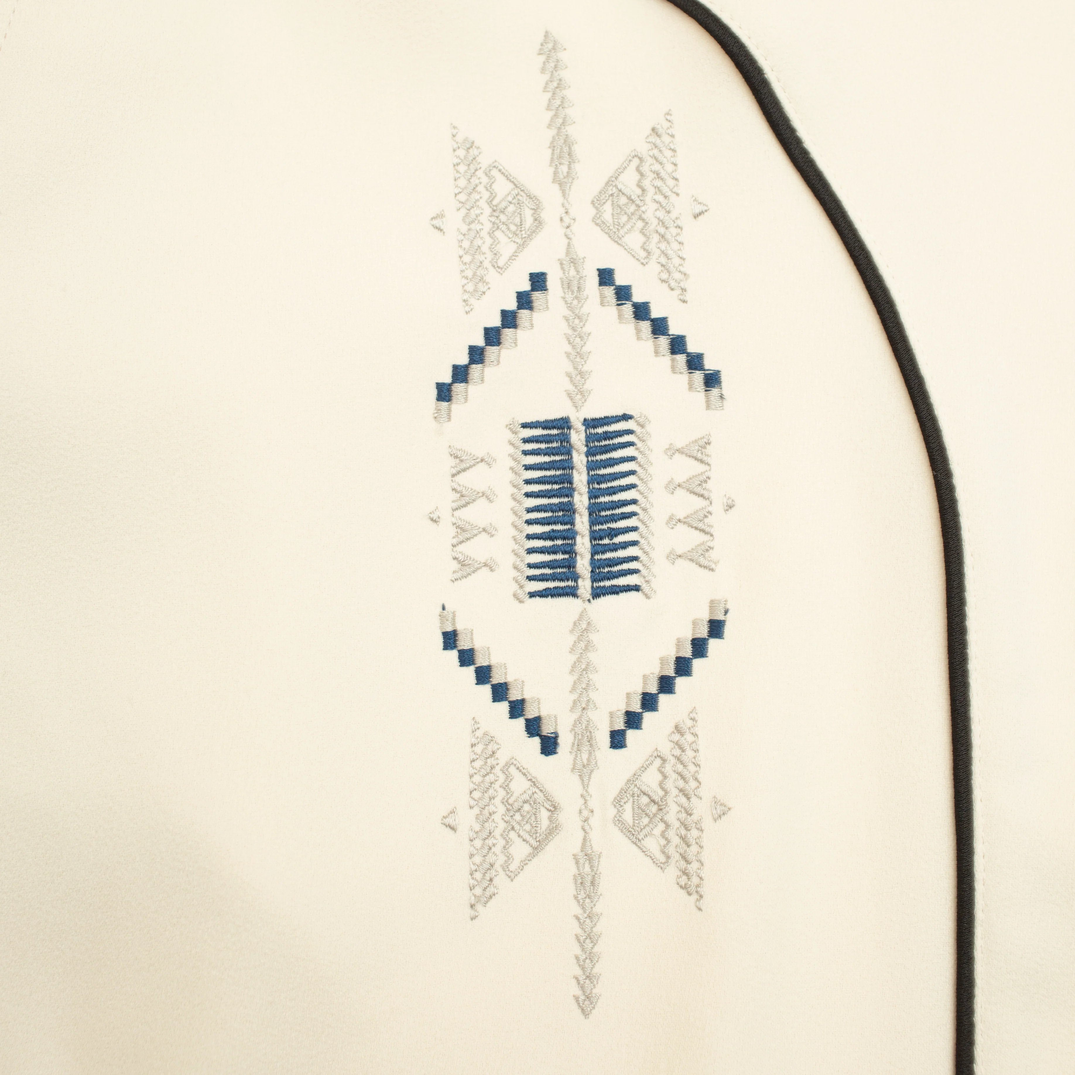 Western Satin Jacket - White - Image 2