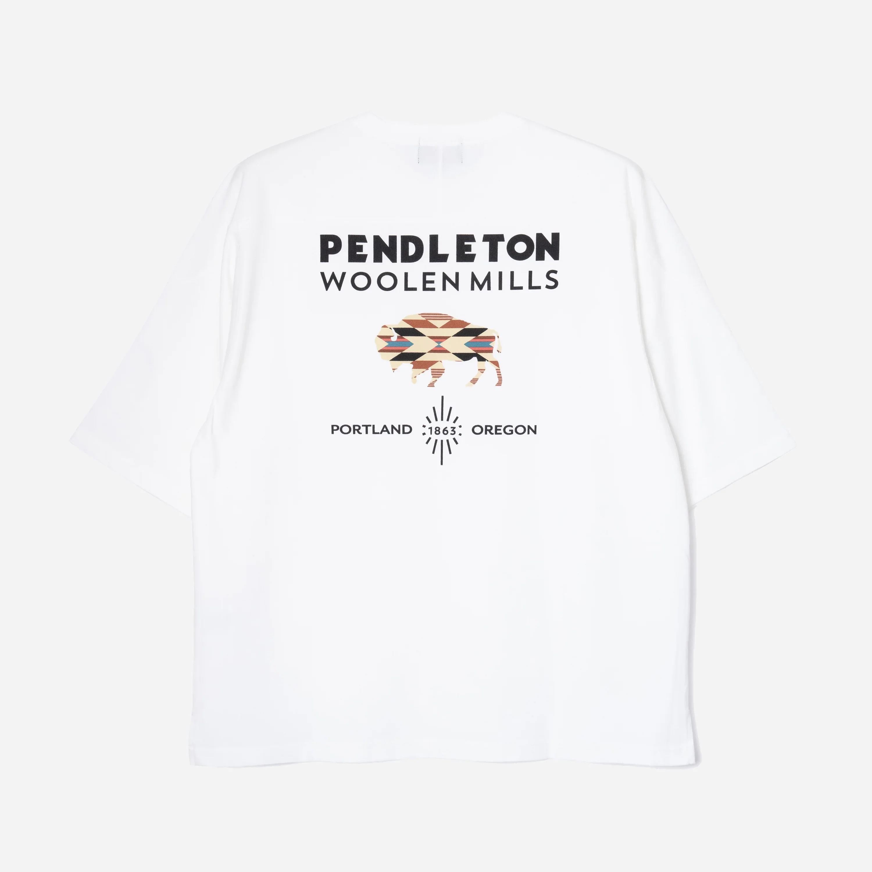 Garment Dye Football T-Shirt - Off White - Image 3
