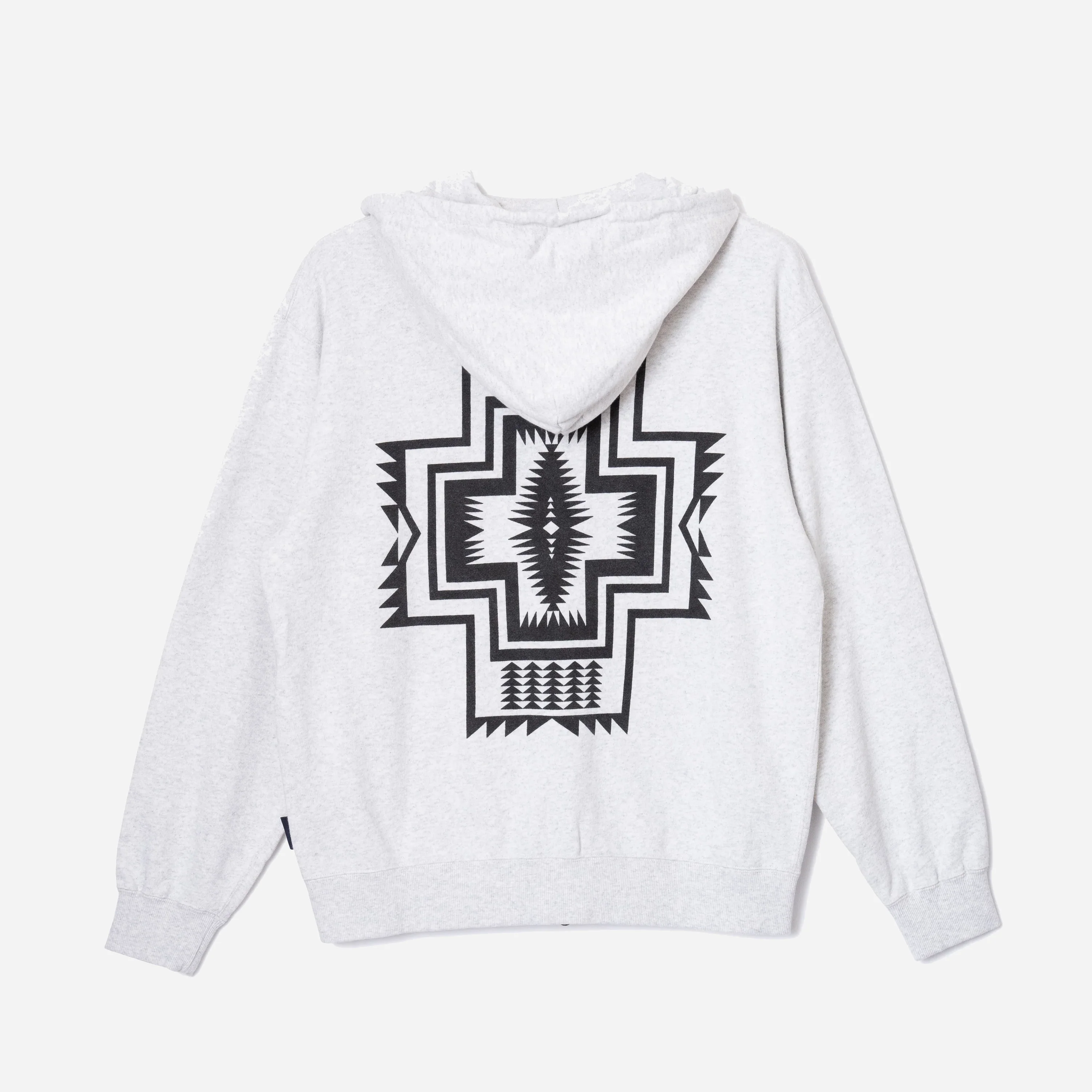 Back Print Zip Up Hoodie - Birch - Image 2