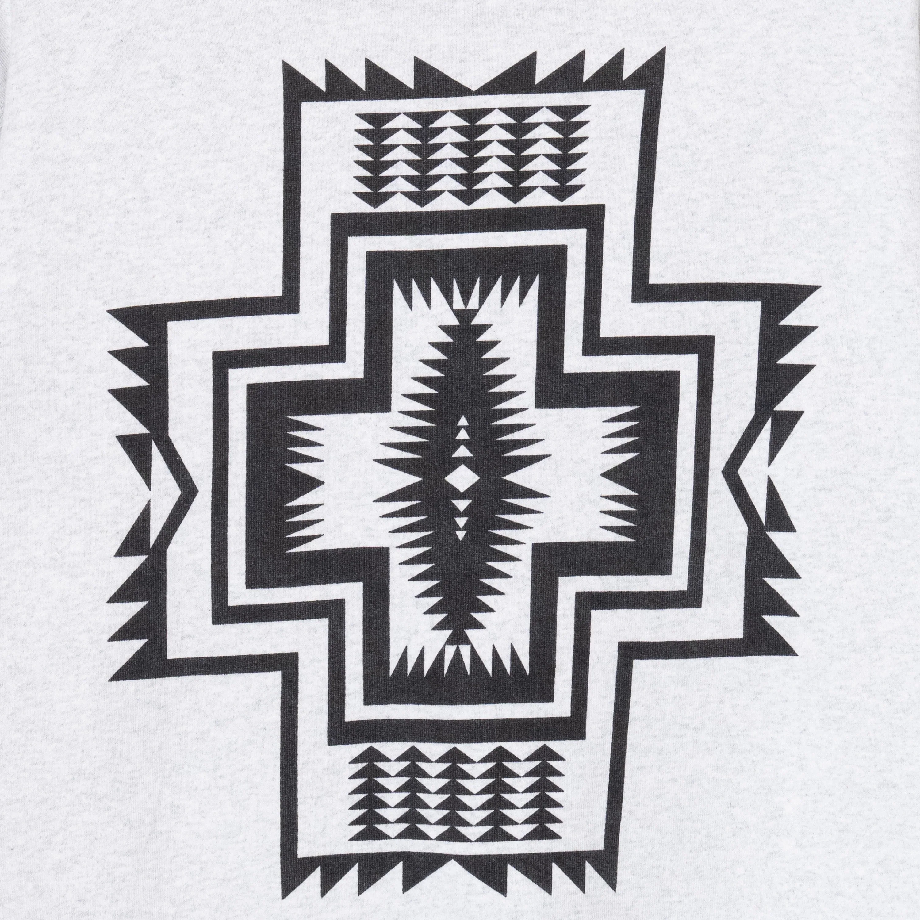 Back Print Zip Up Hoodie - Birch - Image 3