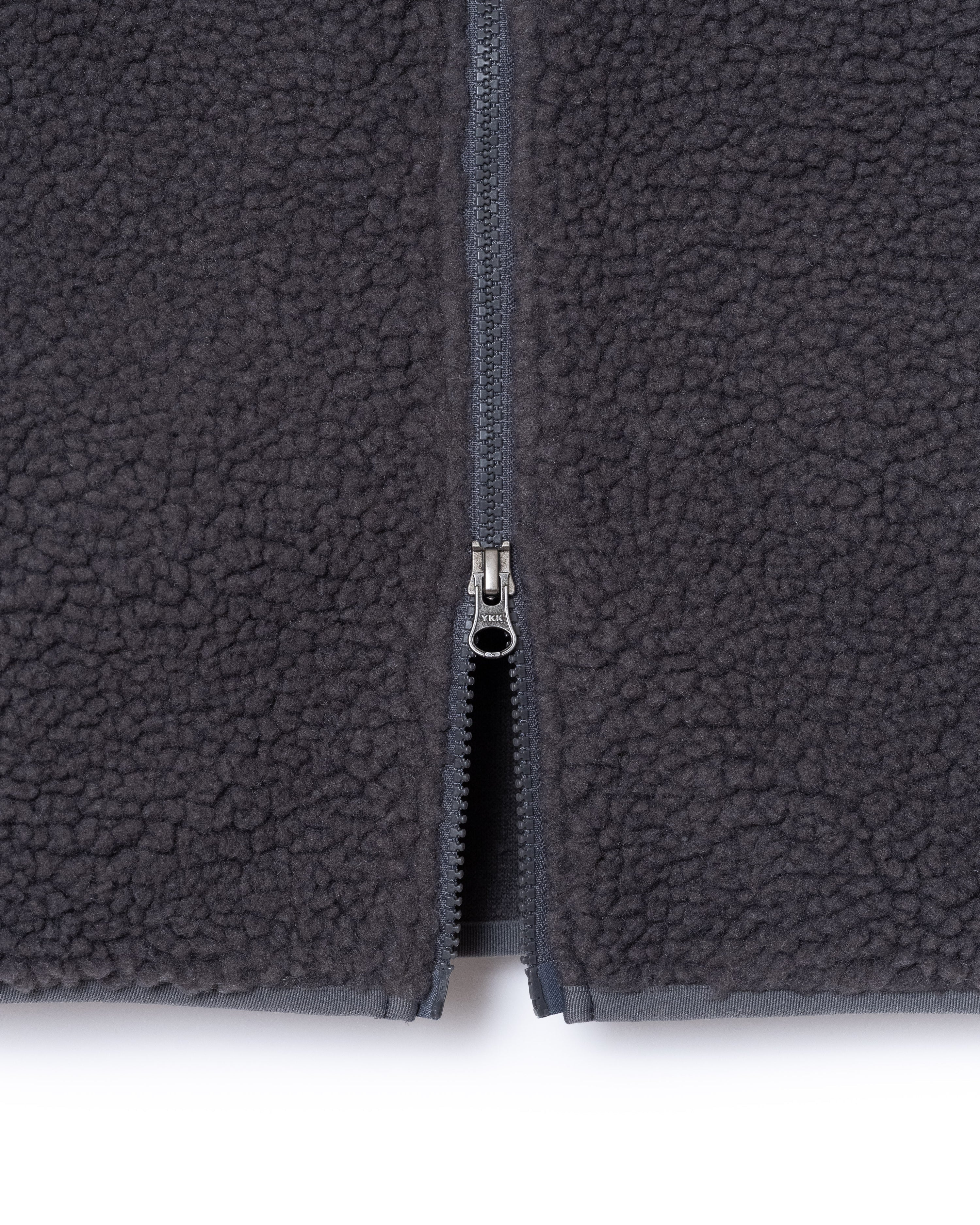 Sherpa Boa Fleece Vest - Slate Grey - Image 3