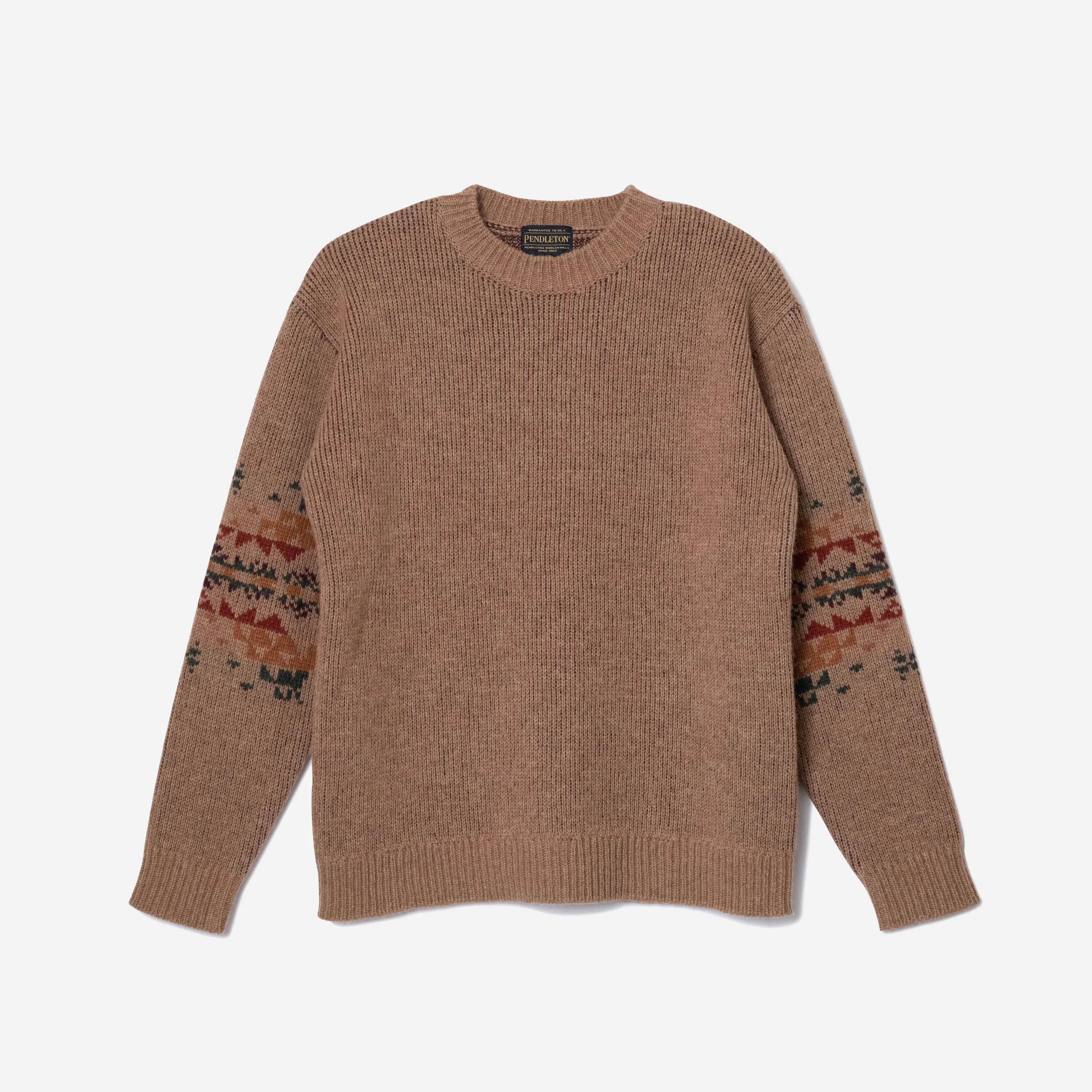 Lambswool Crewneck Sweater - Tan