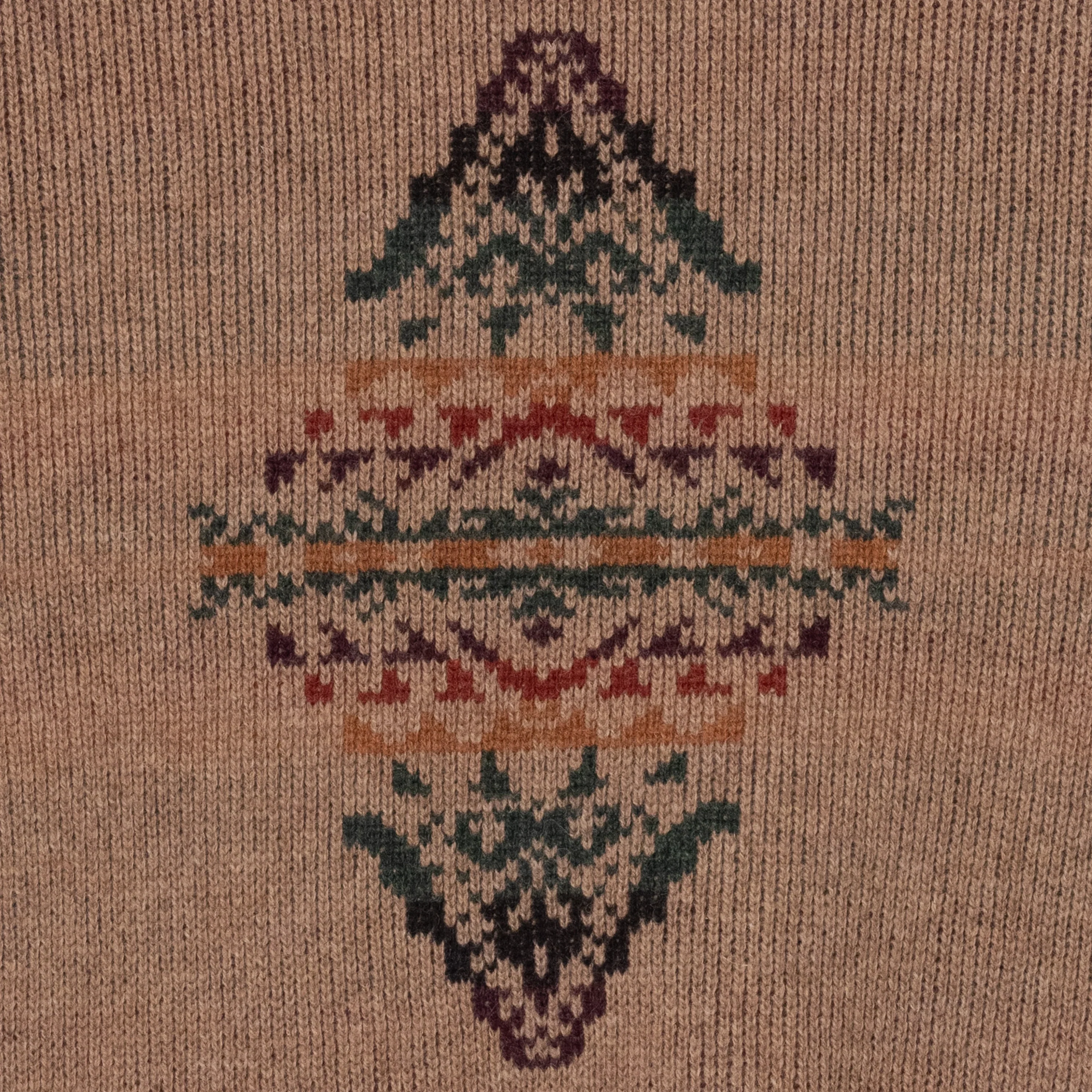 Lambswool Crewneck Sweater - Tan - Image 4