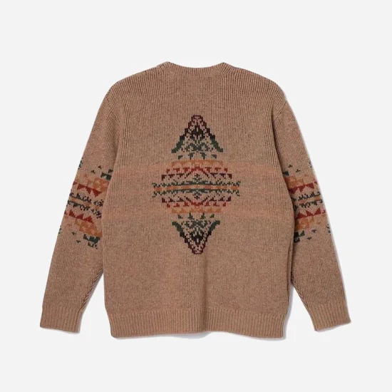 Lambswool Cardigan - Tan - Image 2