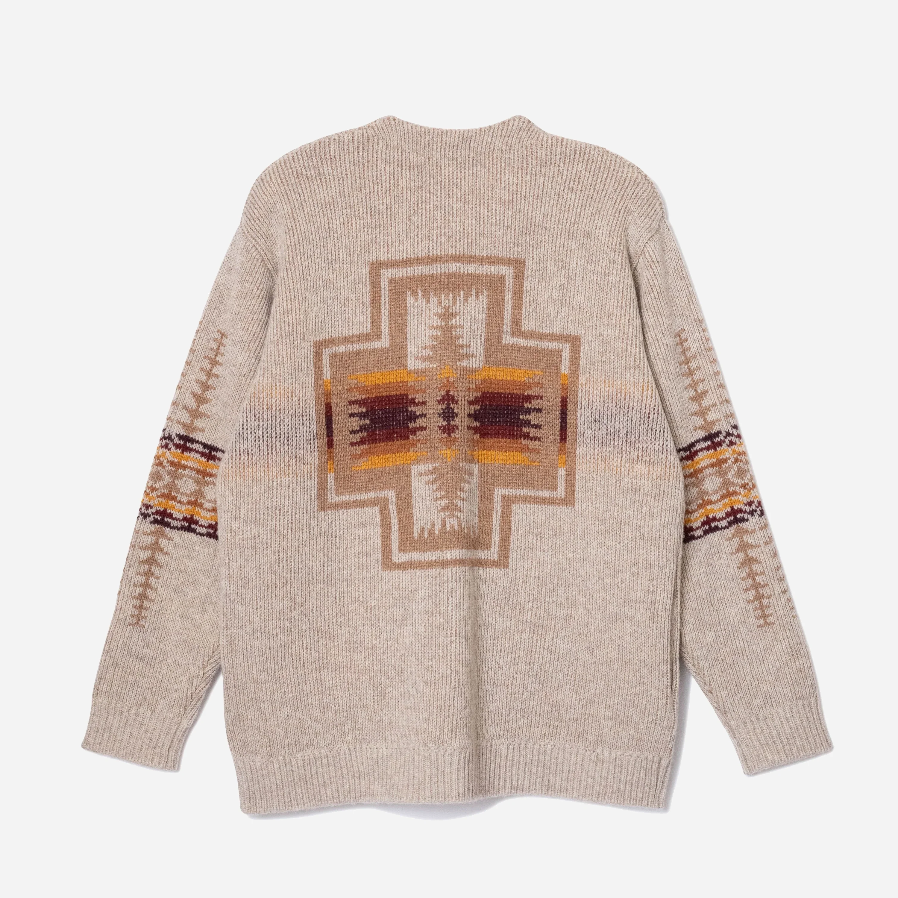 Lambswool Cardigan - Tan Beige - Image 2