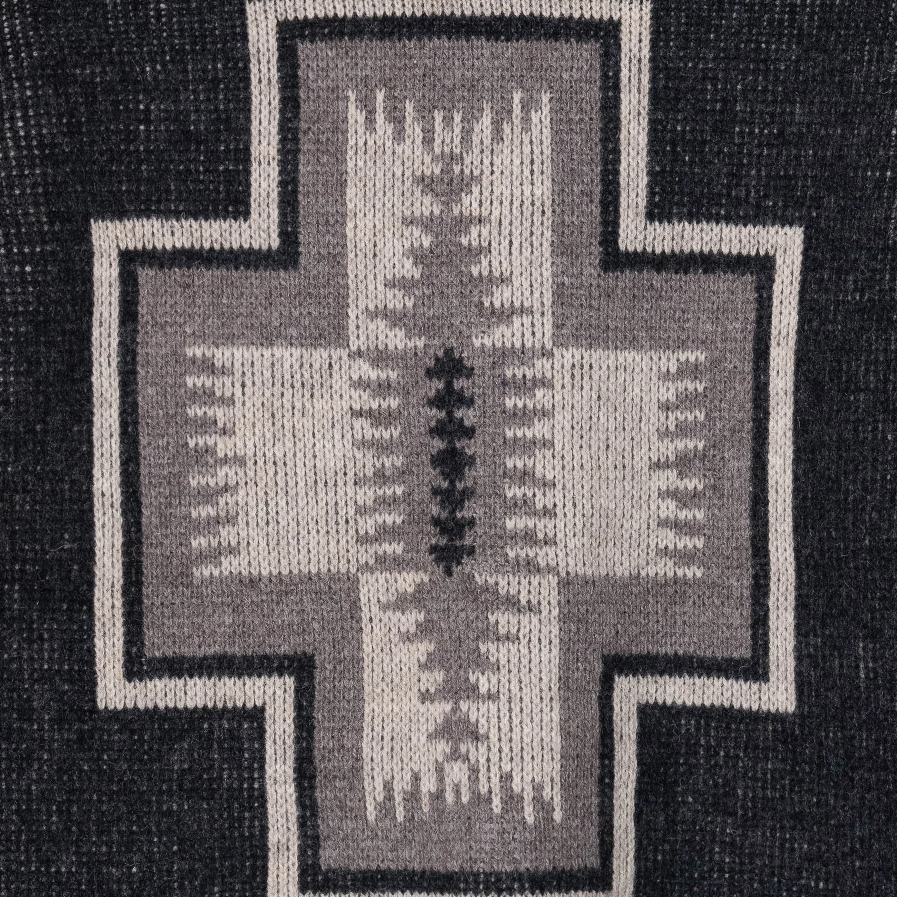 Lambswool Cardigan - Black Harding - Image 5