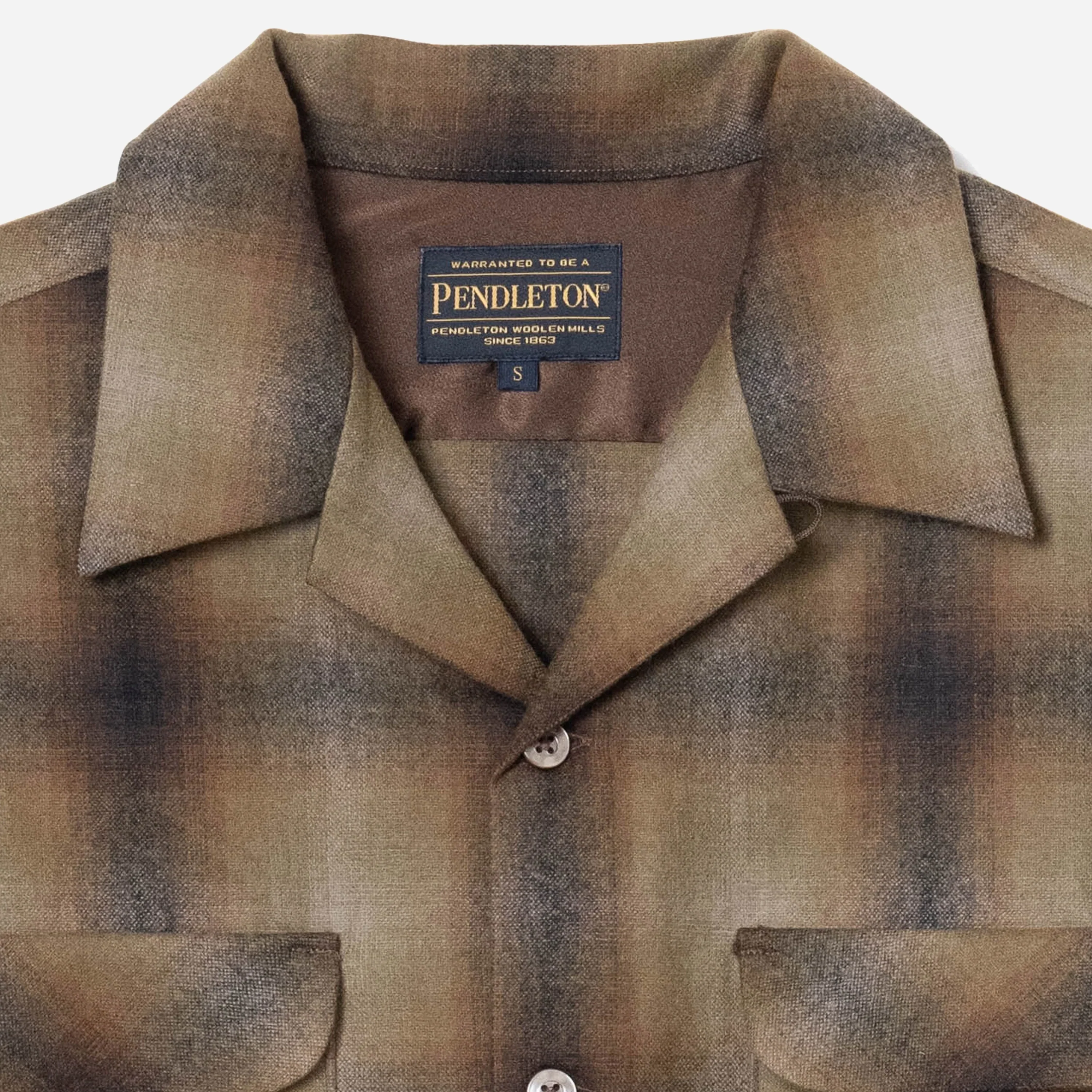 Crafted In Japan Wool Shirt - Brown/Beige - Image 3