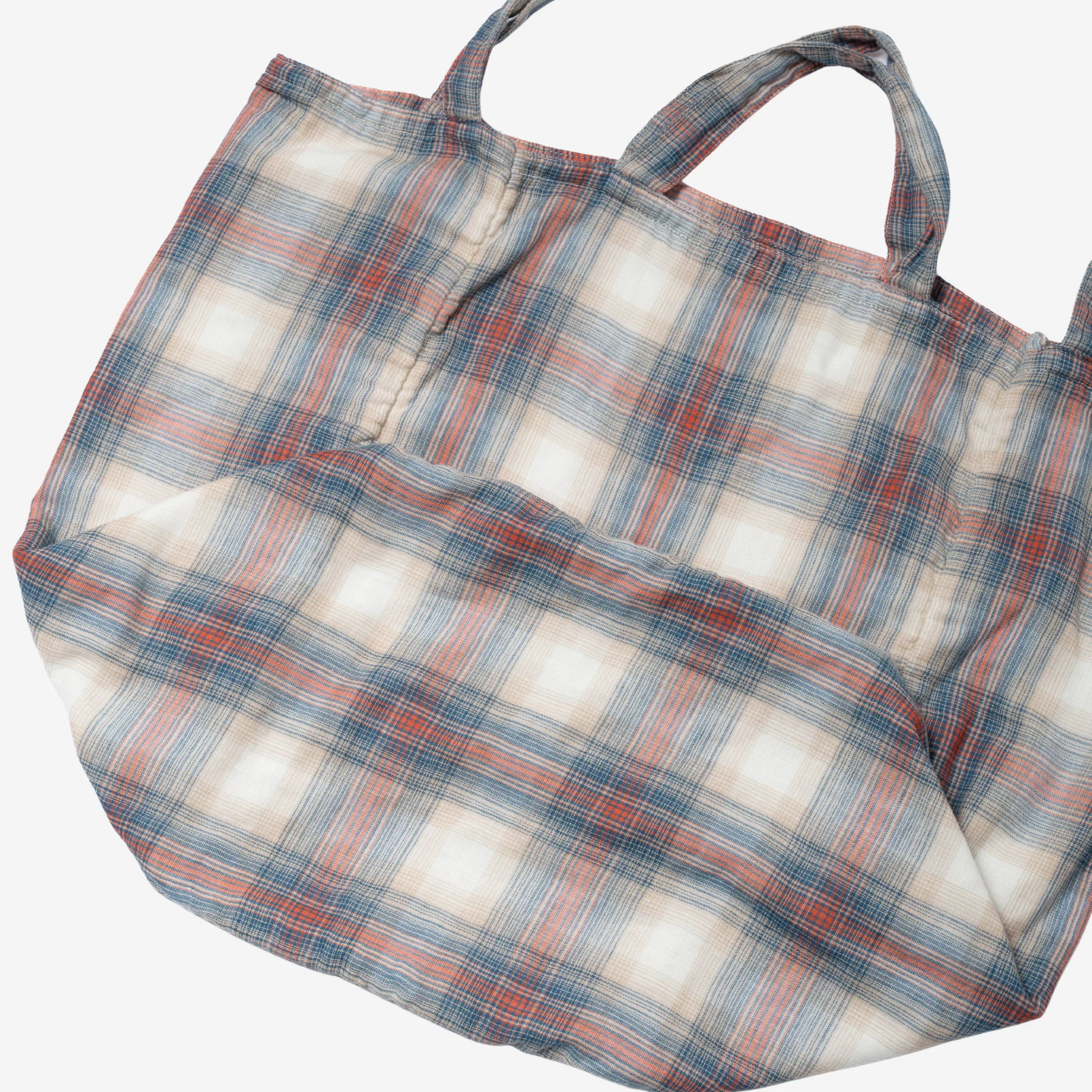 Cotton Tote Bag -  Rust/Navy - Image 4