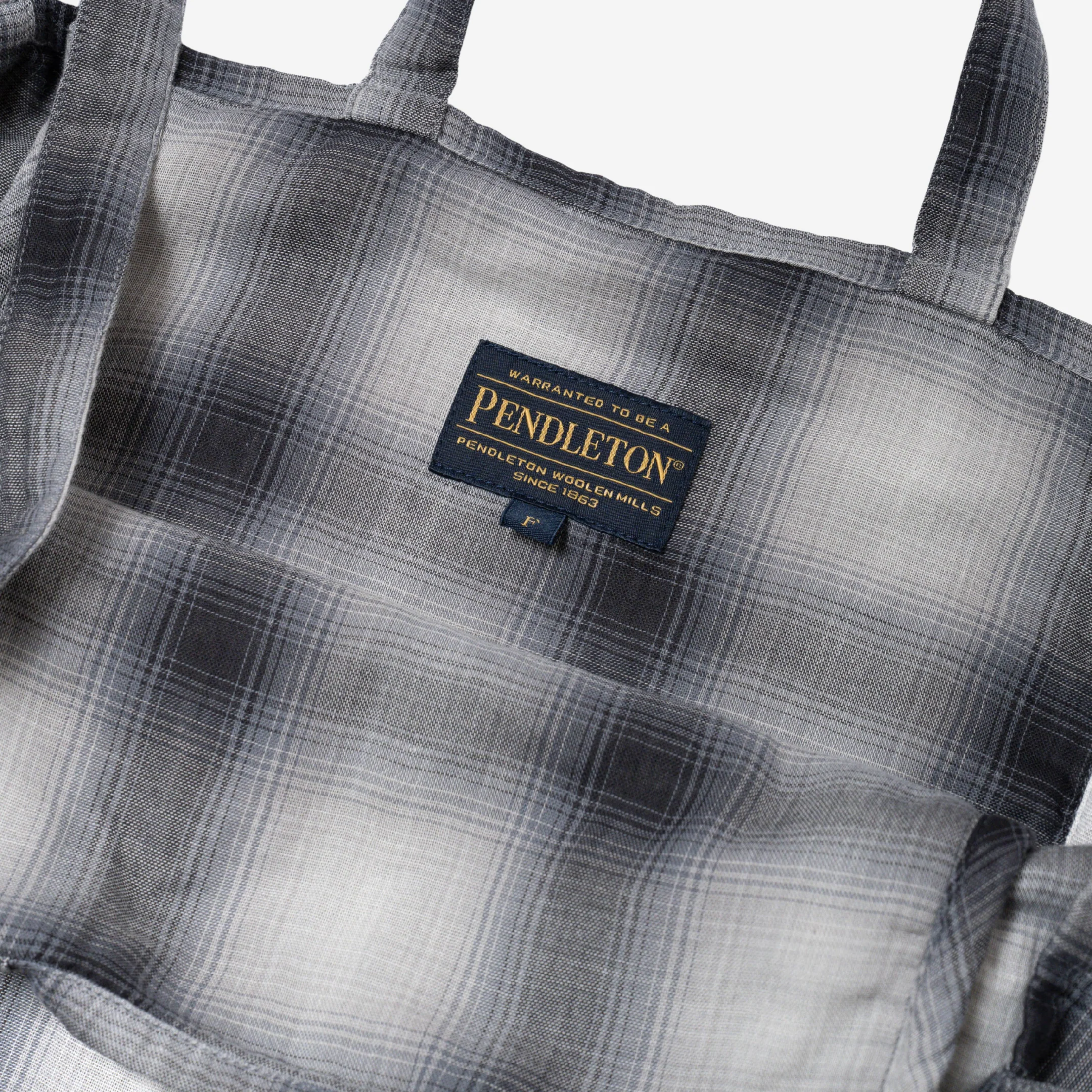 Cotton Tote Bag - Gray/Bone - Image 4