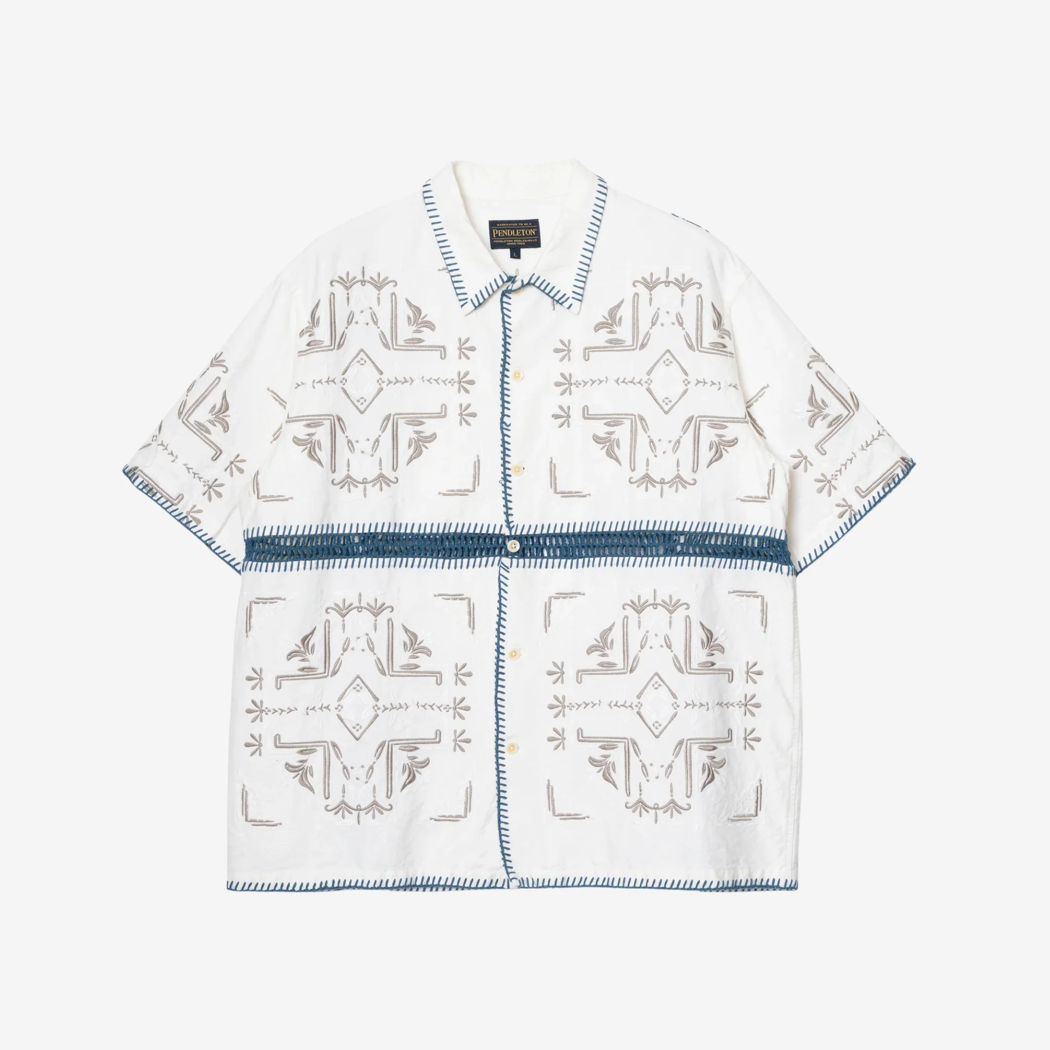 SS Crochet Shirt - Teal