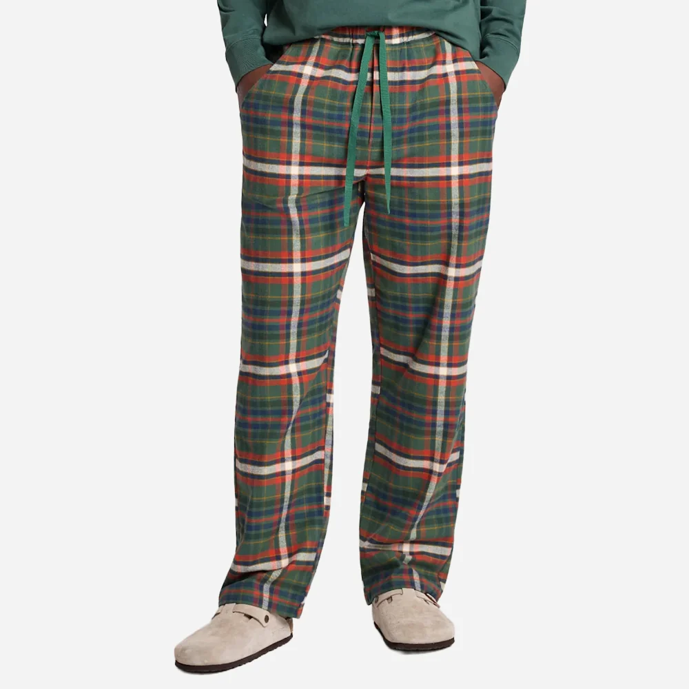 PJ Pant - Green Multi Plaid