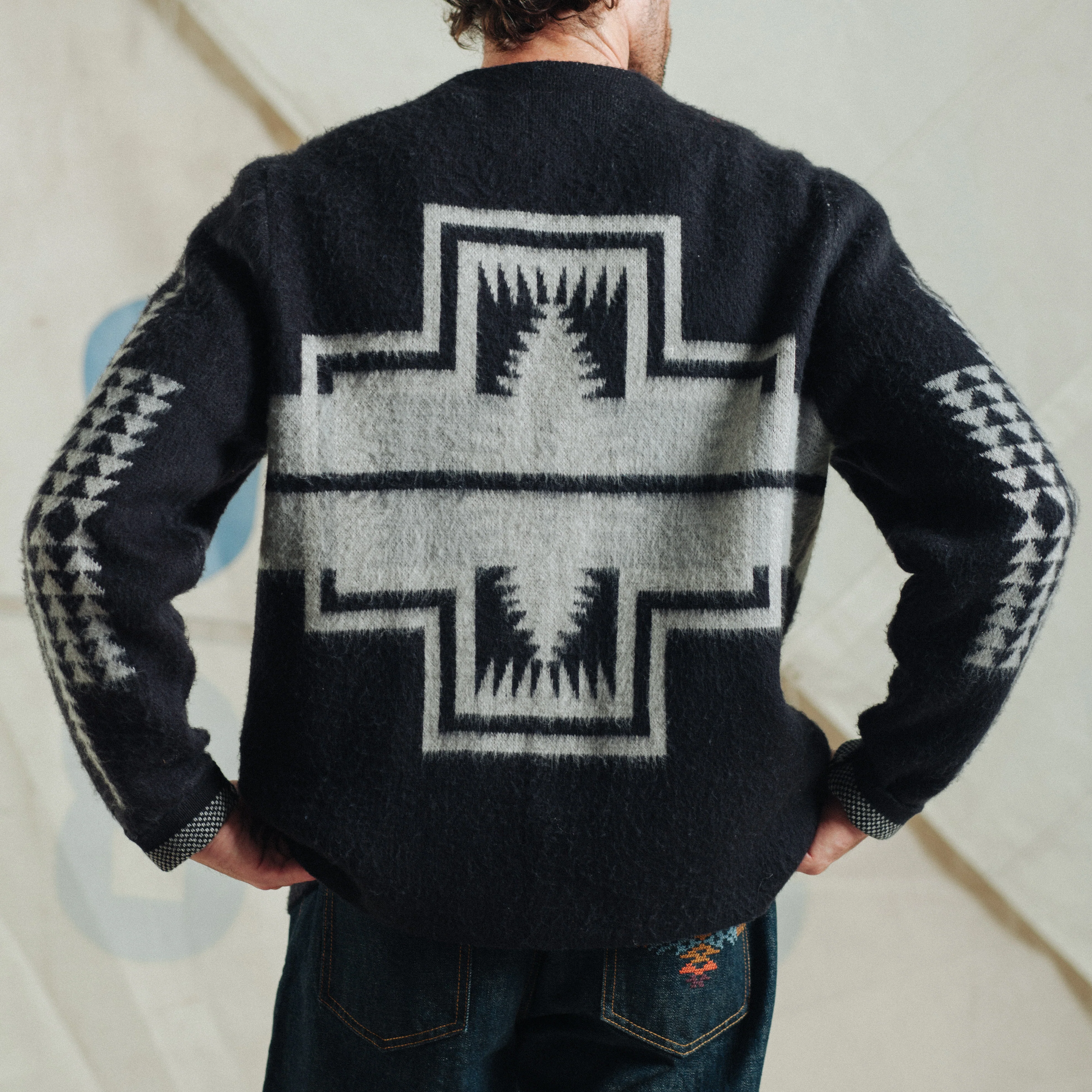 Band Cardigan - Black Harding - Image 6