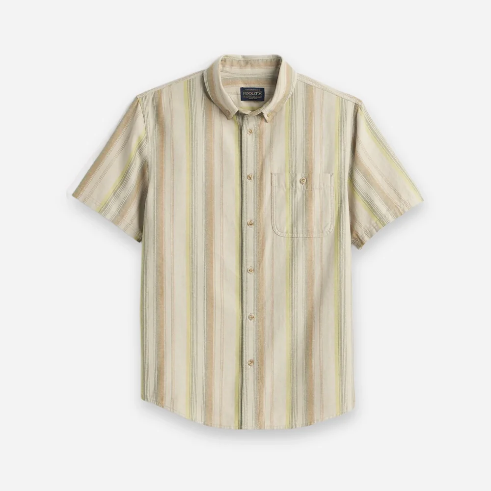 Bayside Shirt - Tan Multi Stripe