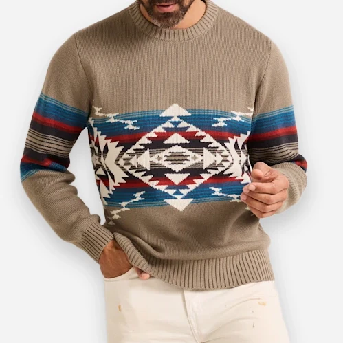 Bridge Creek Crew Sweater - Stone - Image 3
