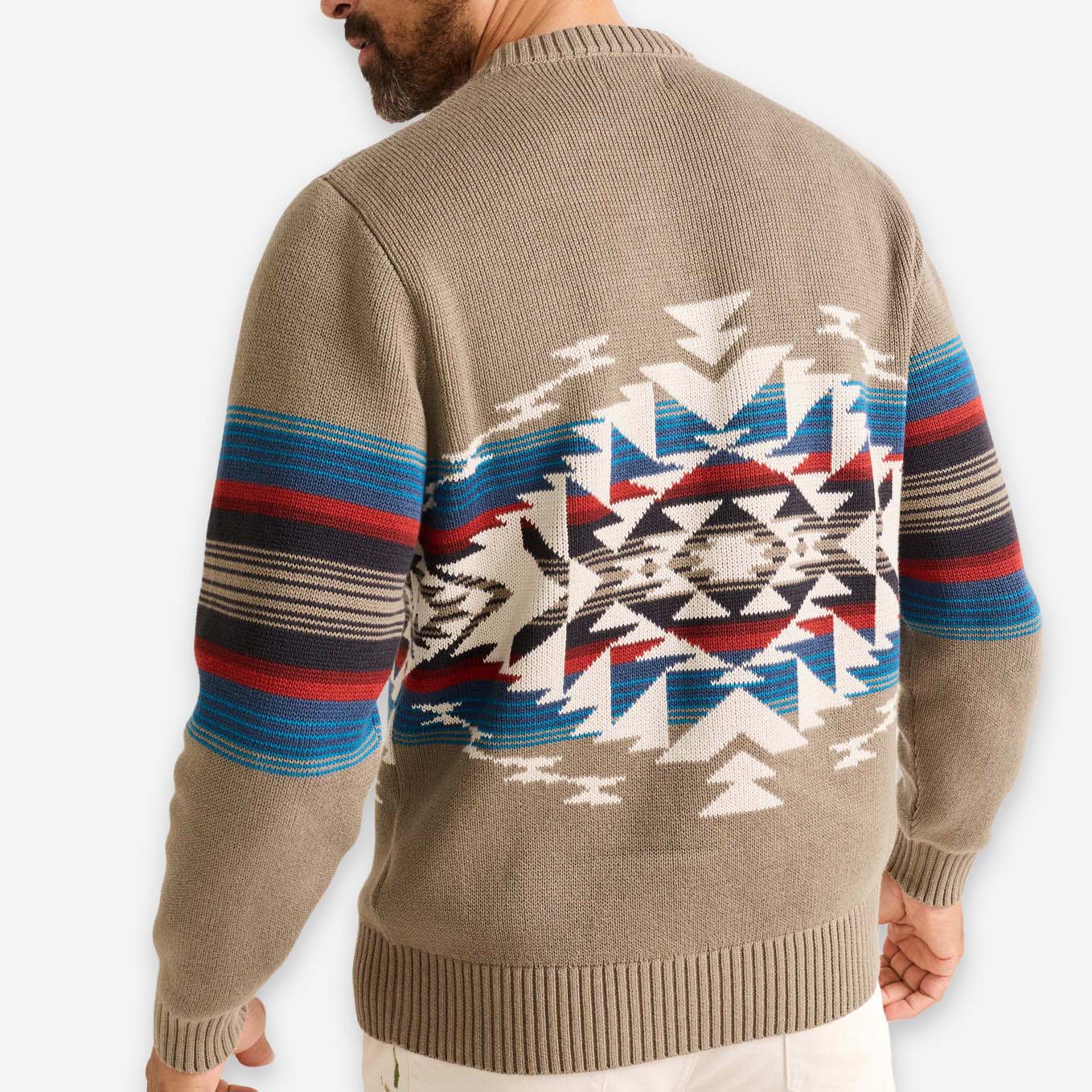 Bridge Creek Crew Sweater - Stone - Image 4