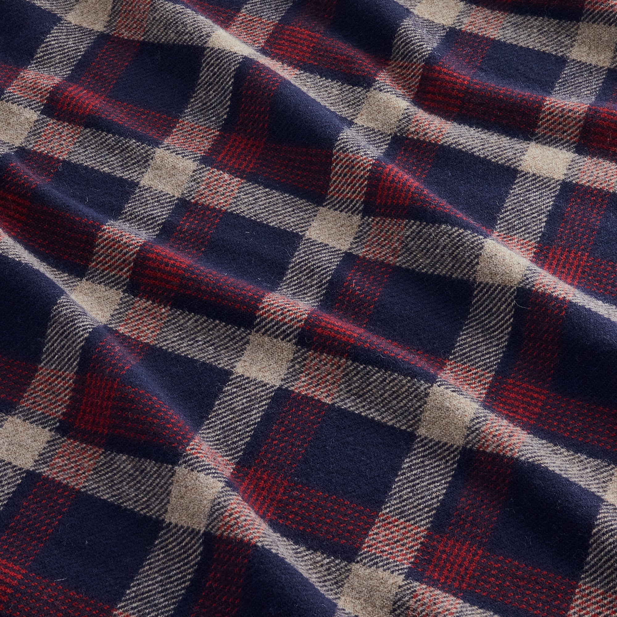 Eco - Wise Washable Throw - Kelso Plaid Navy - Image 2