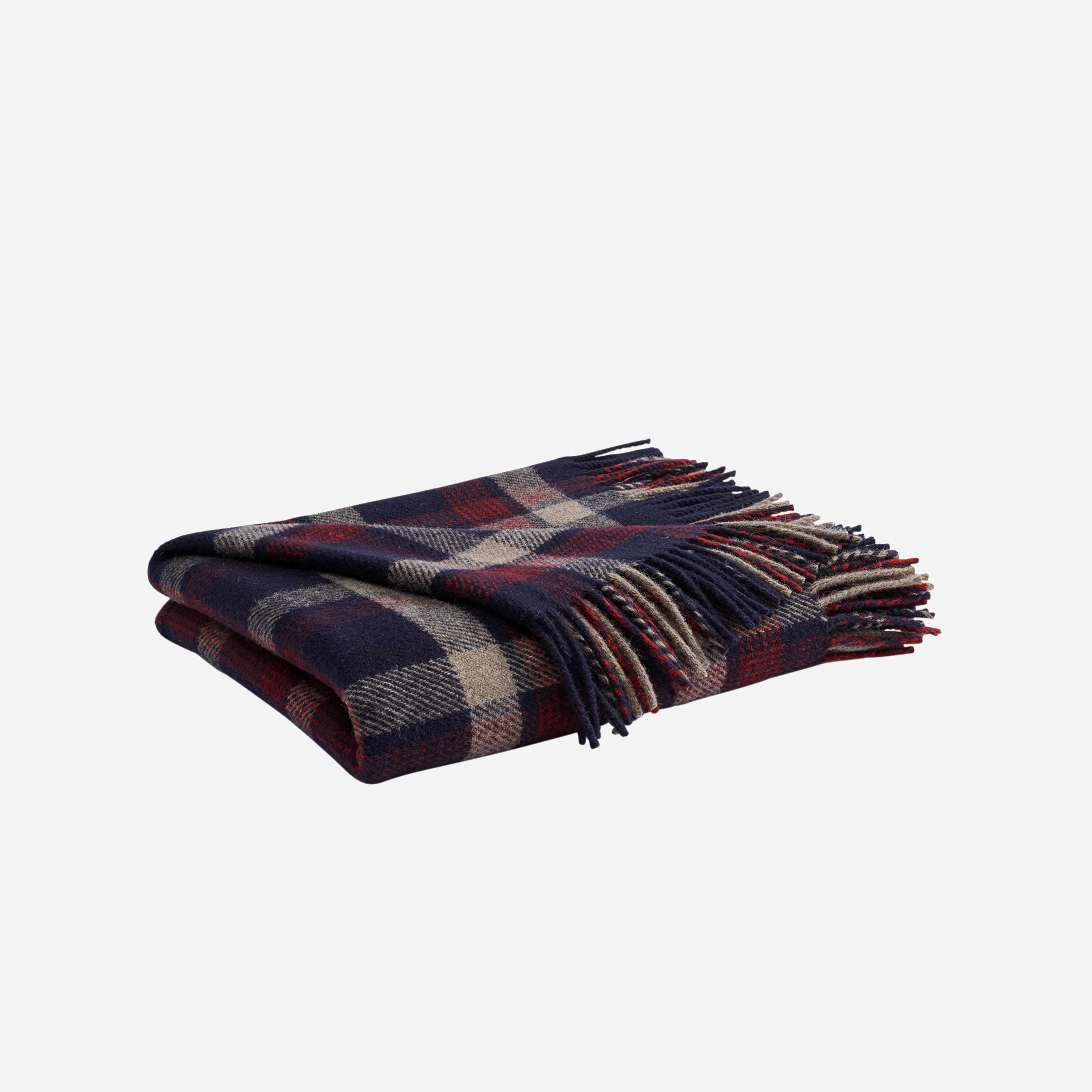 Eco - Wise Washable Throw - Kelso Plaid Navy - Image 3