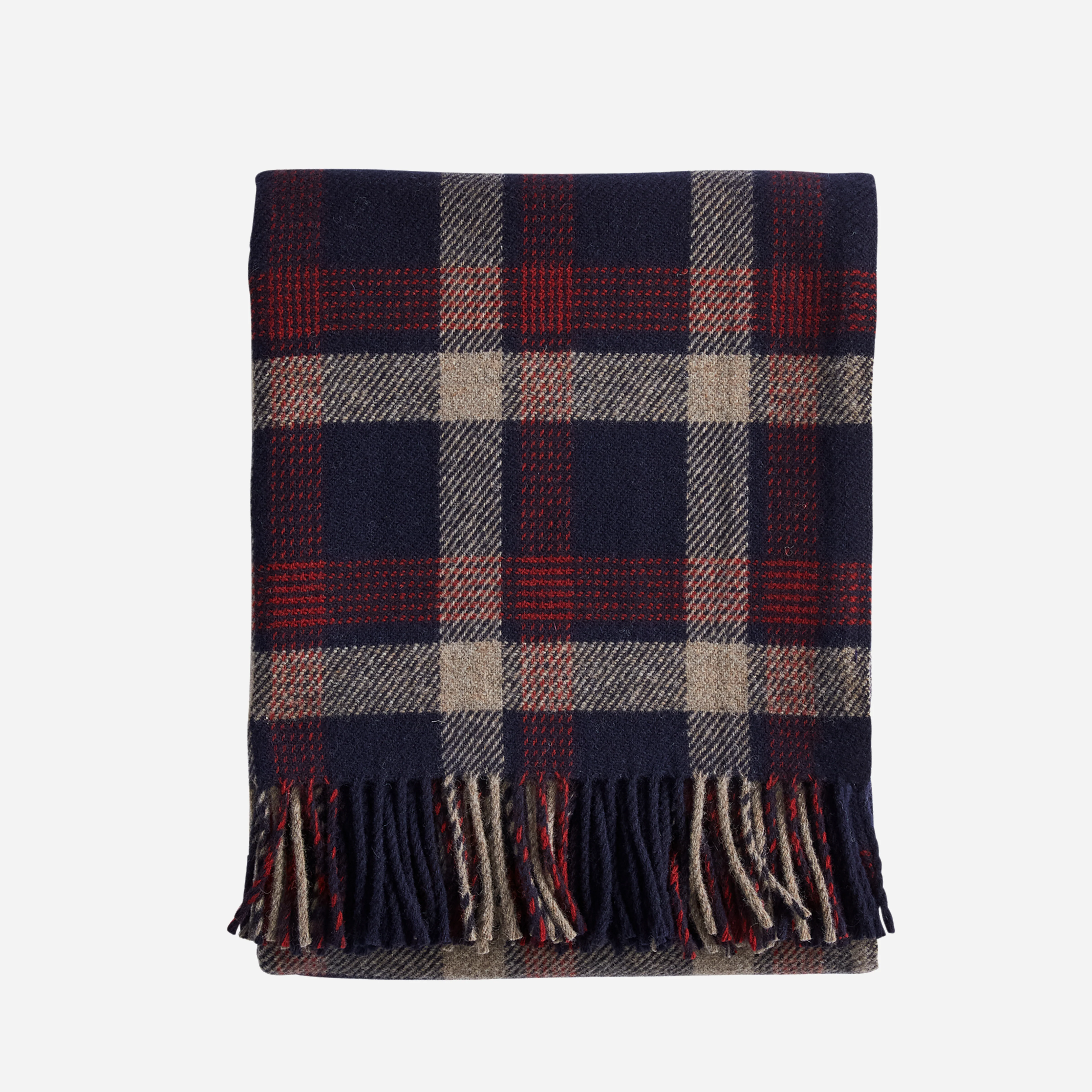 Eco - Wise Washable Throw - Kelso Plaid Navy - Image 4