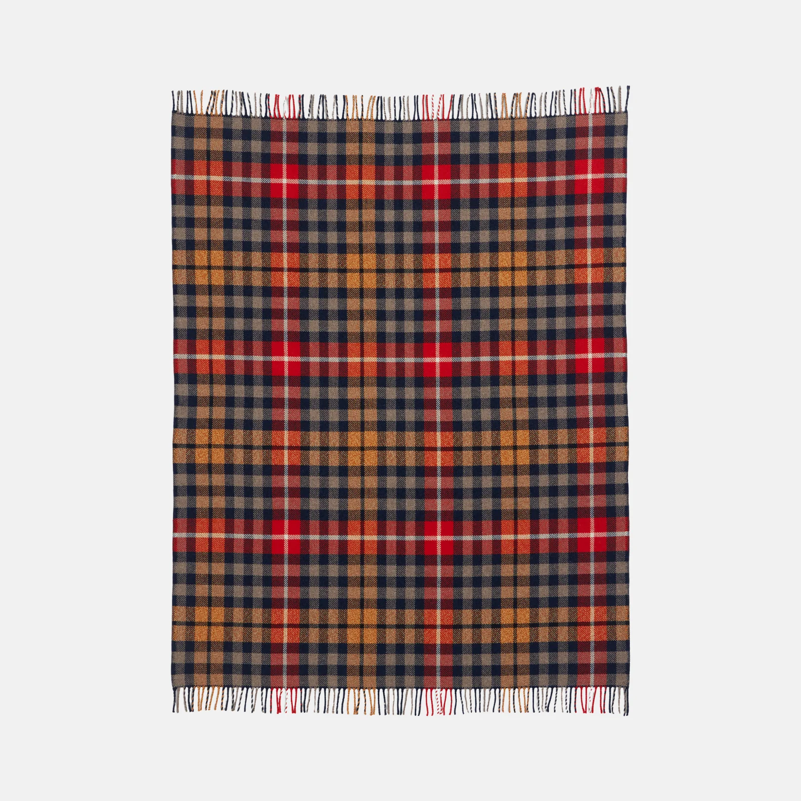 Fireside Throw - Hickory Navy/Rust - Image 3