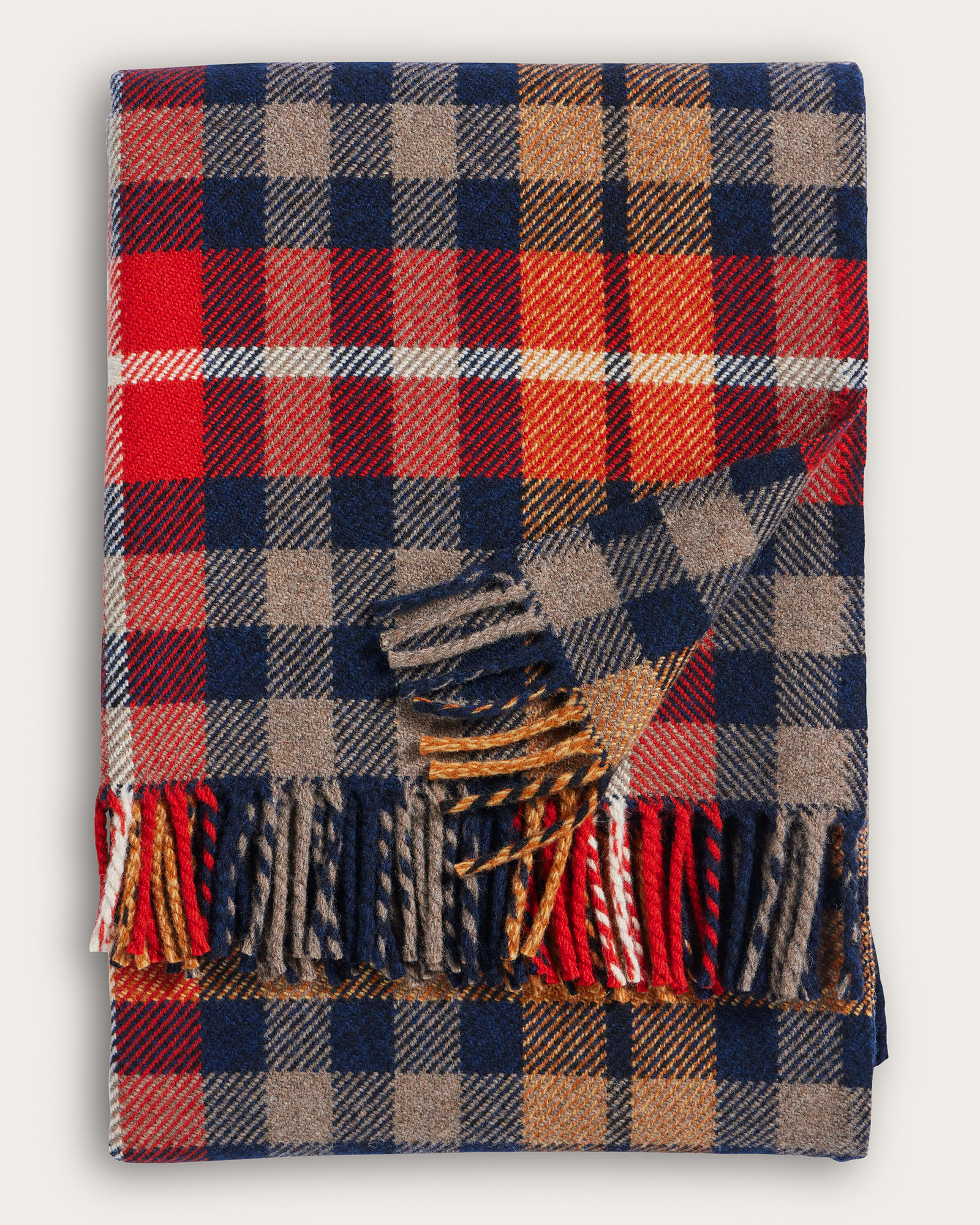 Fireside Throw - Hickory Navy/Rust - Image 5