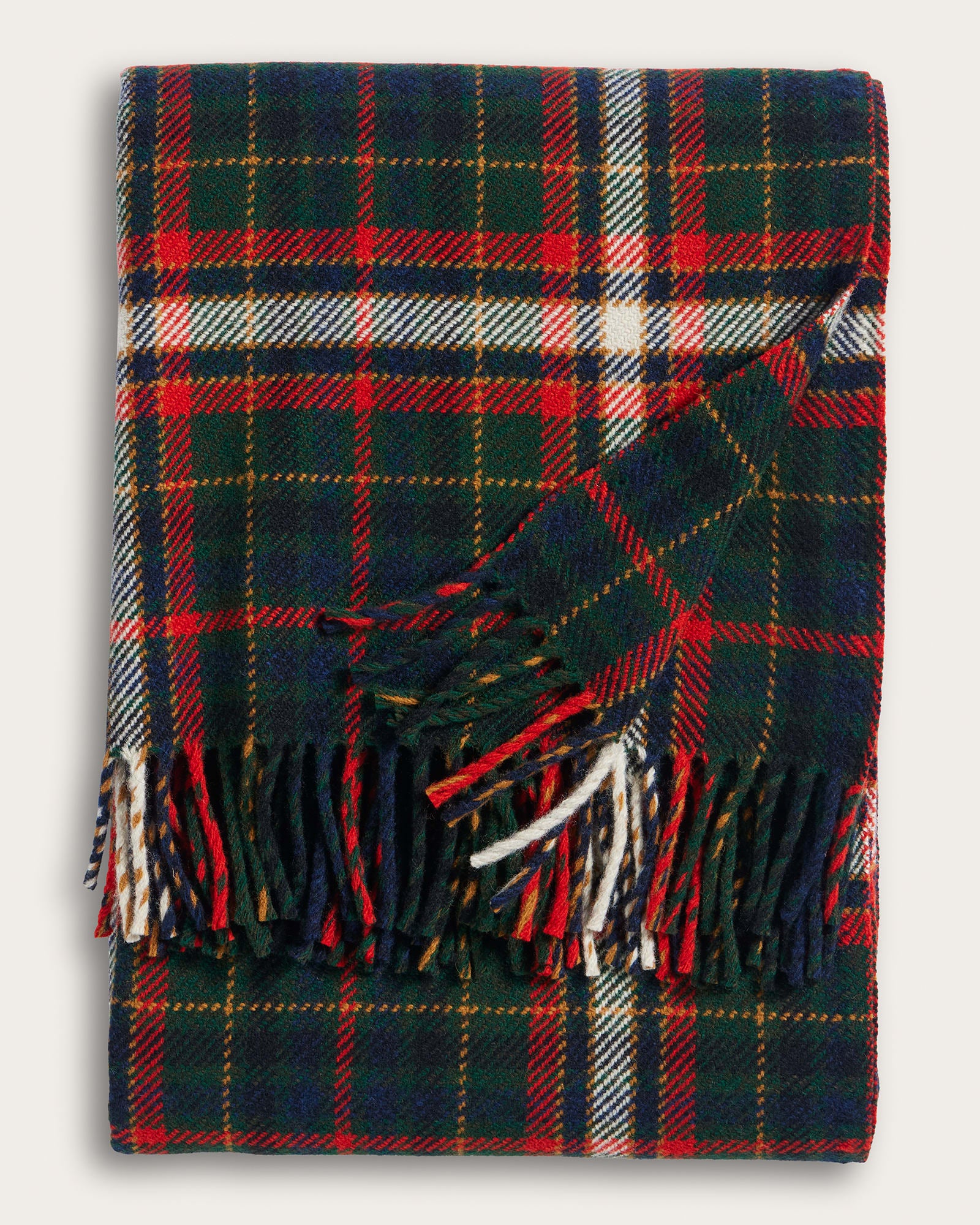 Fireside Throw - Laurel Green/Red - Image 4