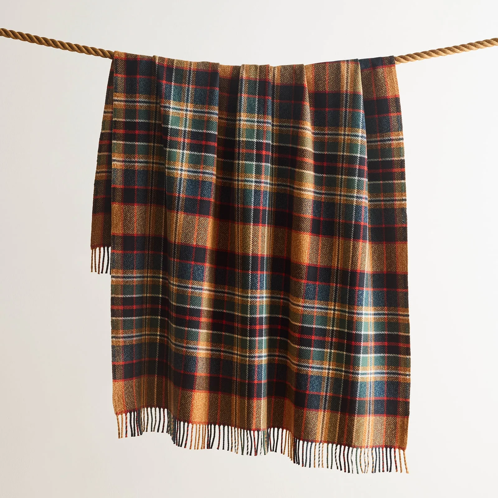 Fireside Throw - Sycamore Gold/Green