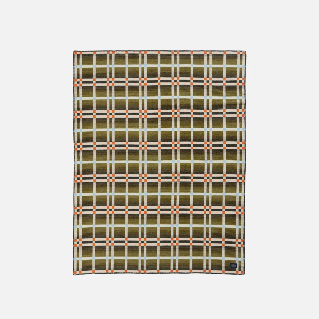 Four Square Throw - Slide Mountain Olive - Image 2