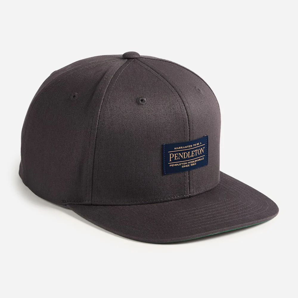 Logo Flat Brim Cap - Oil - Image 3
