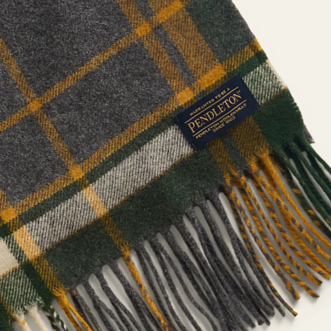 Whisperwool Muffler - Charcoal Multi Plaid - Image 2