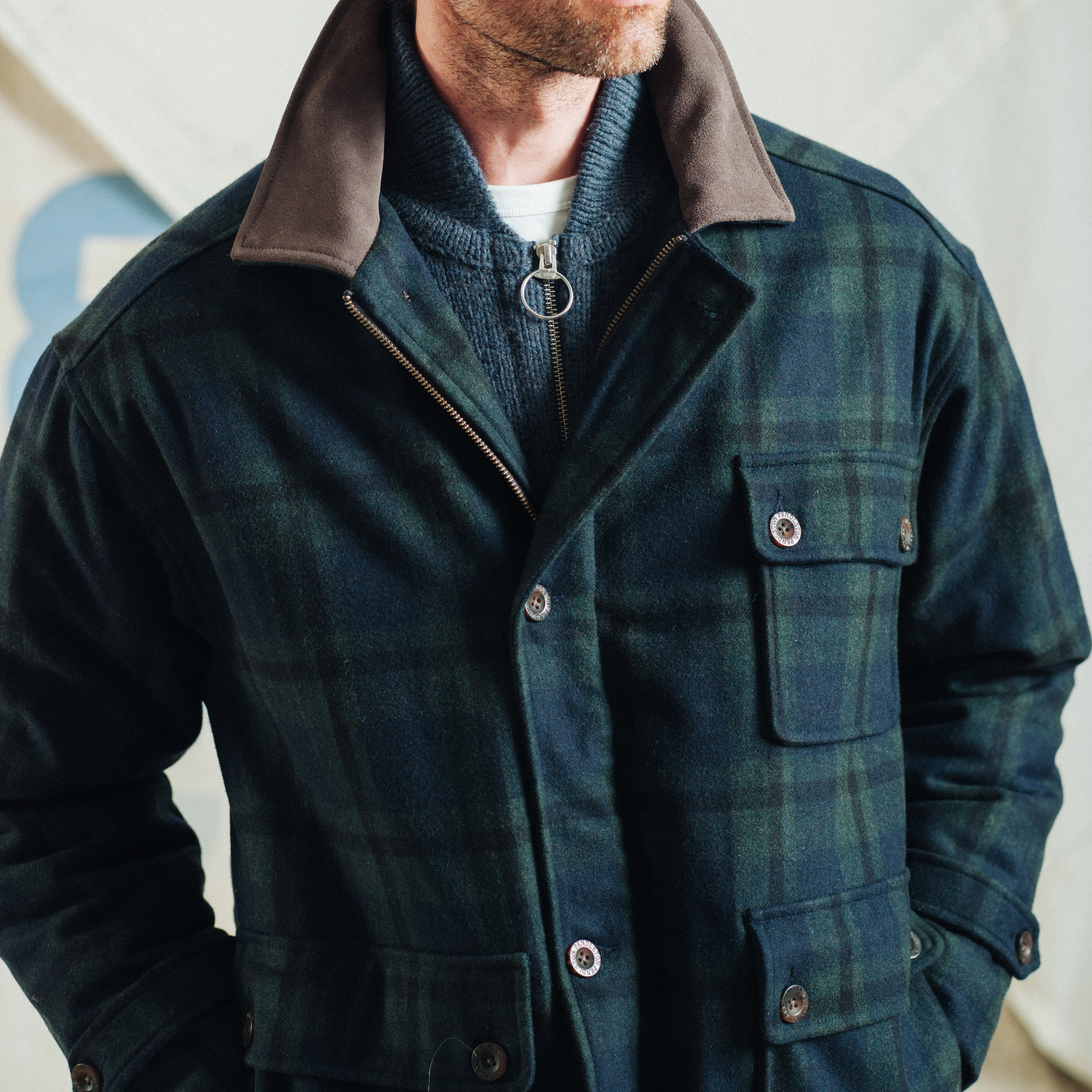 Hunting Jacket - Black Watch - Image 8