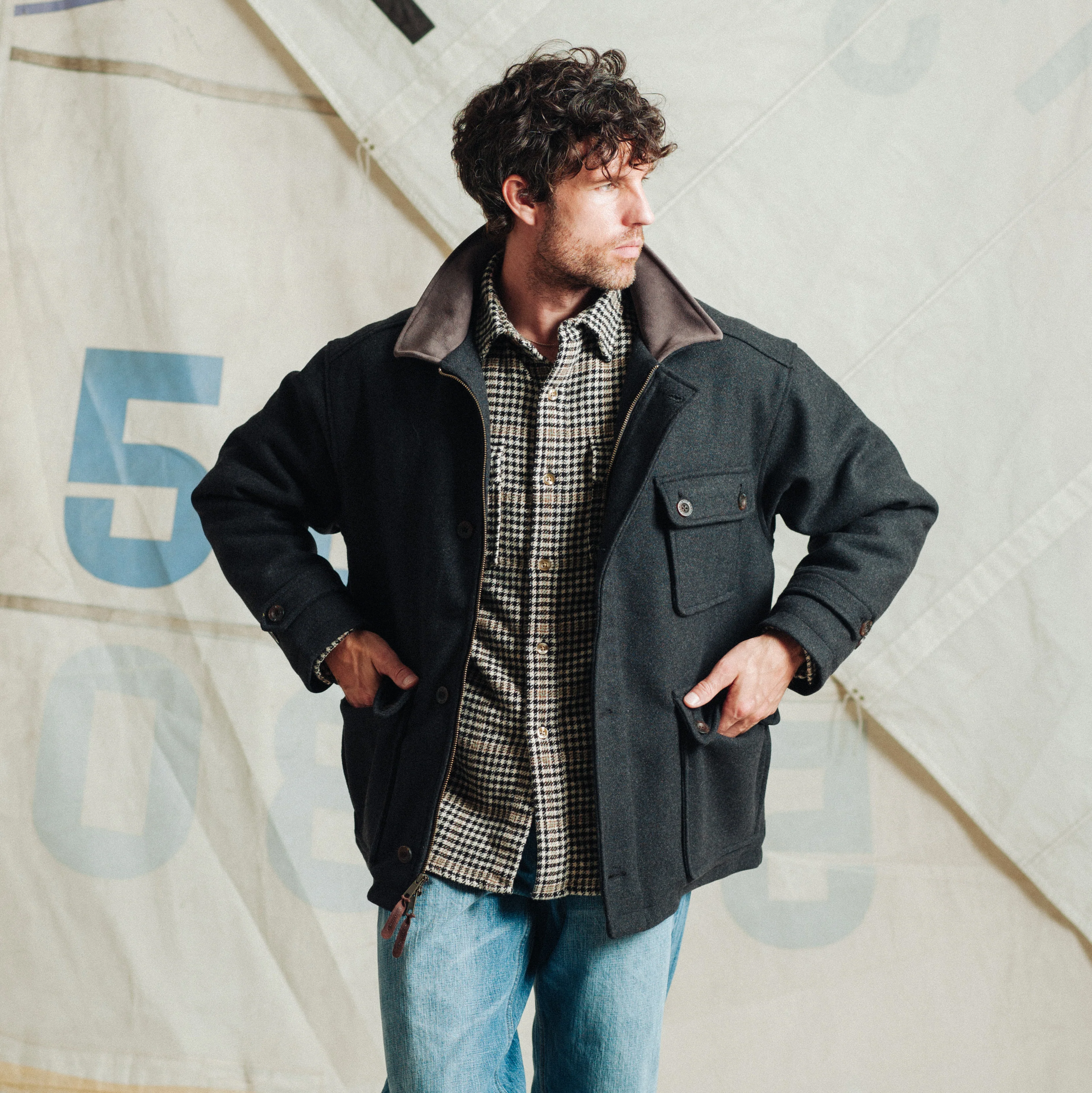Hunting Jacket - Charcoal - Image 6