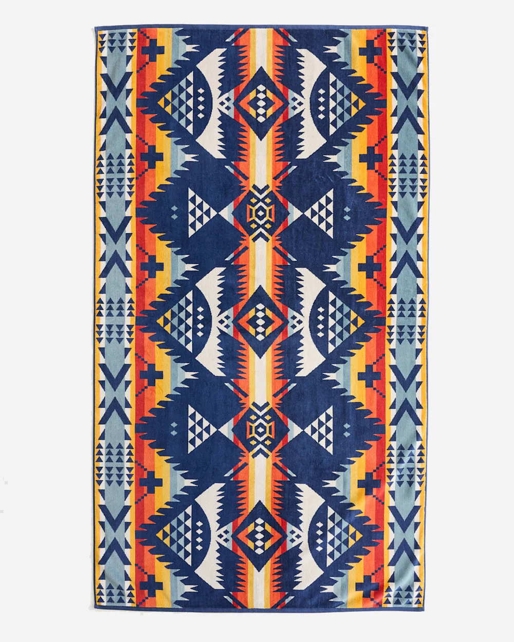 Jacquard Beach Towel - Nehalem Navy