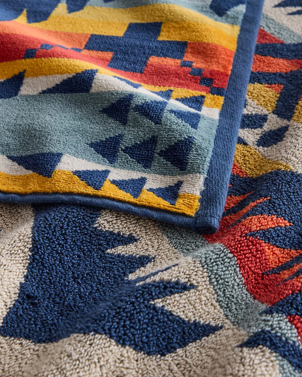 Jacquard Beach Towel - Nehalem Navy - Image 4