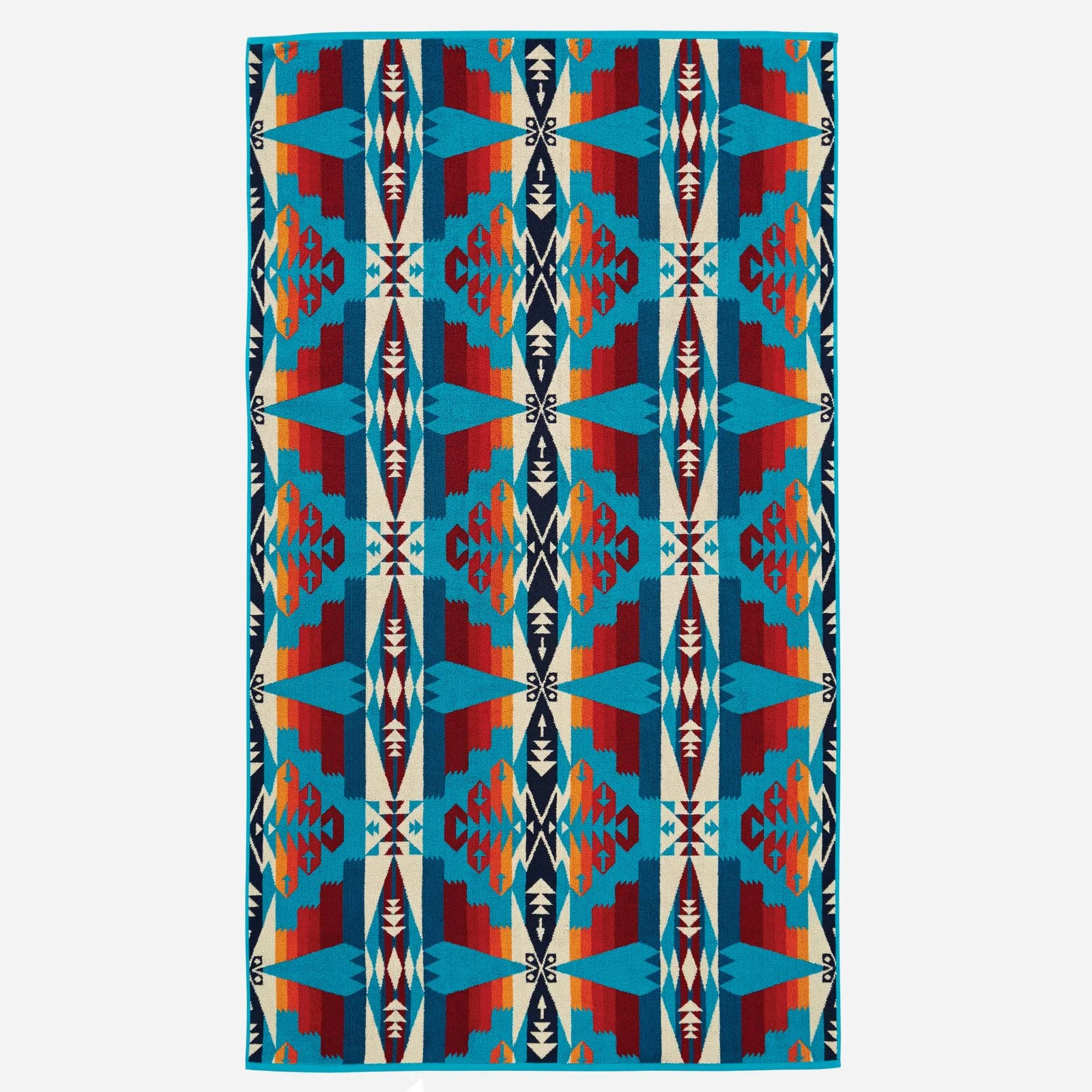 Jacquard Beach Towel - Tucson Turquoise - Image 2