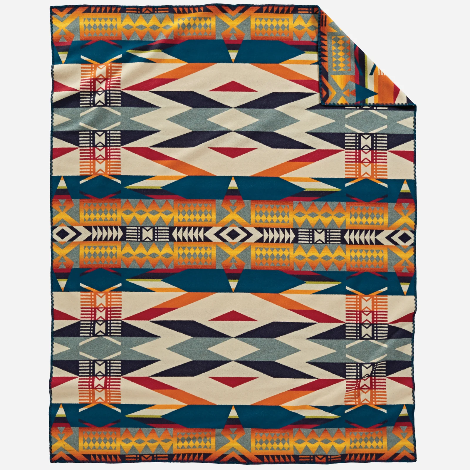 Jacquard Blanket - Fire Legend Sunset - Image 3