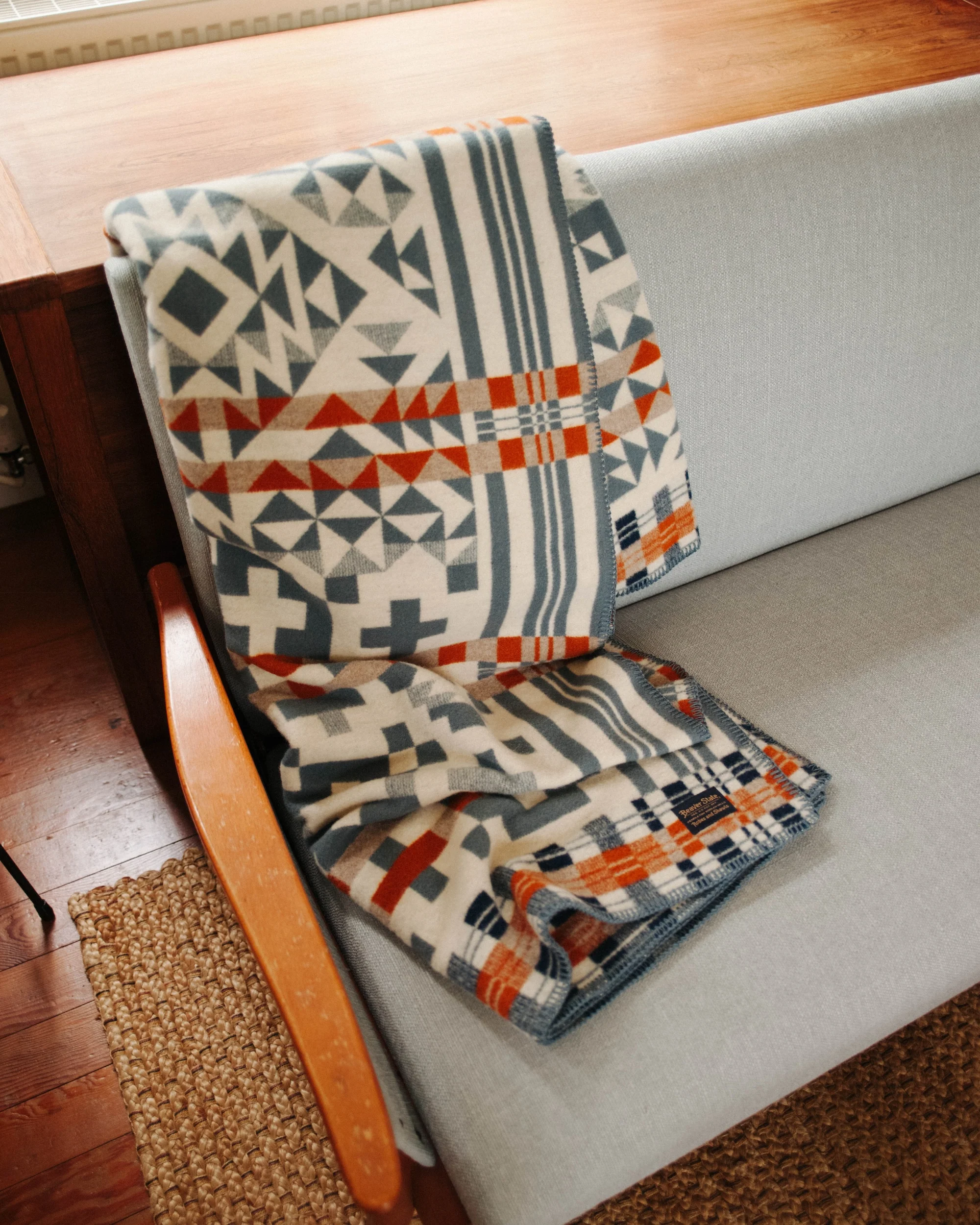 Jacquard Blanket - Blue Ridge - Image 4