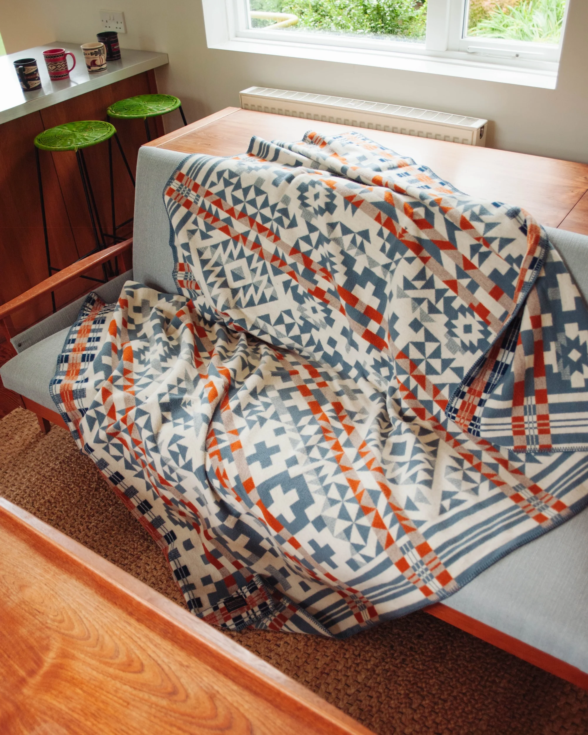 Jacquard Blanket - Blue Ridge - Image 7