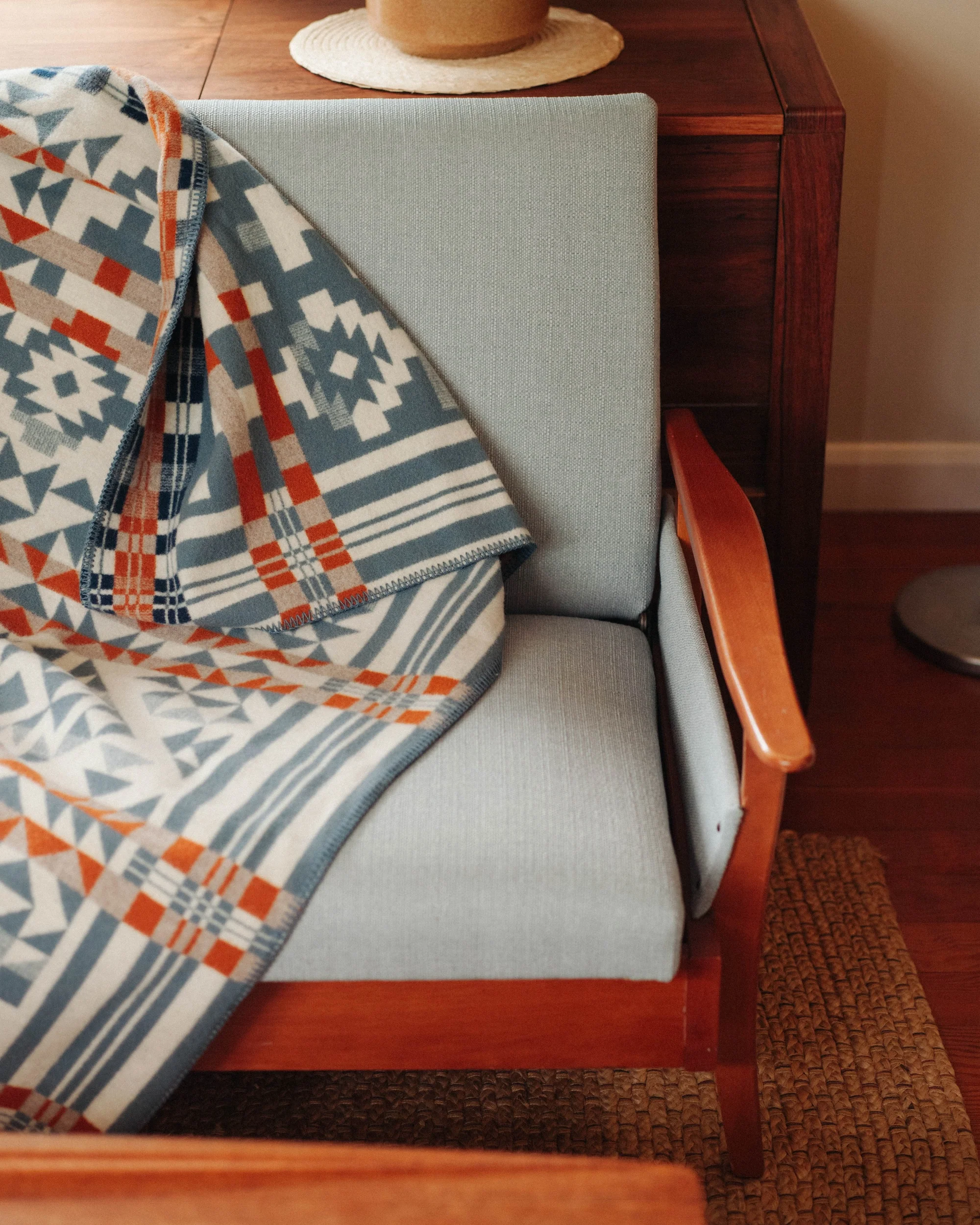 Jacquard Blanket - Blue Ridge - Image 9