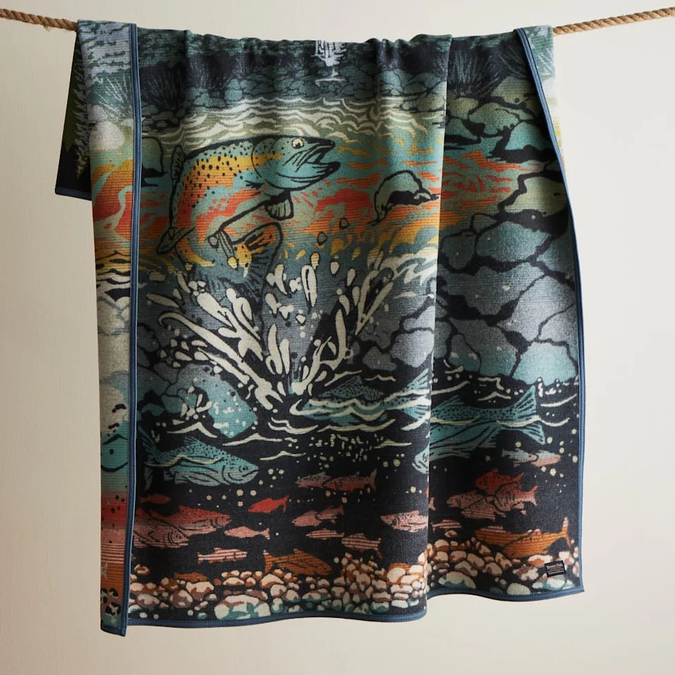 Jacquard Blanket - Salmon Falls - Image 2