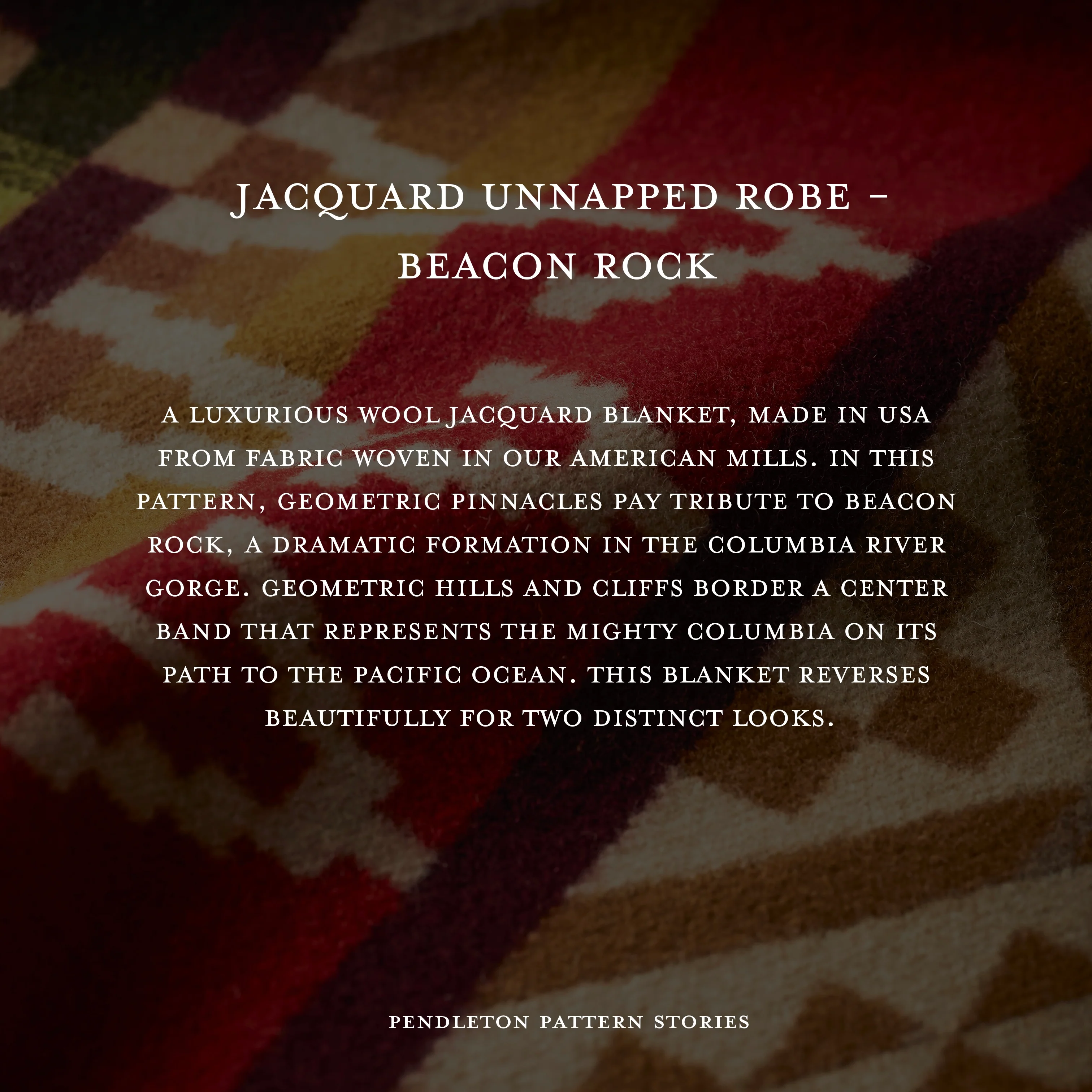 Jacquard Blanket - Beacon Rock - Image 6