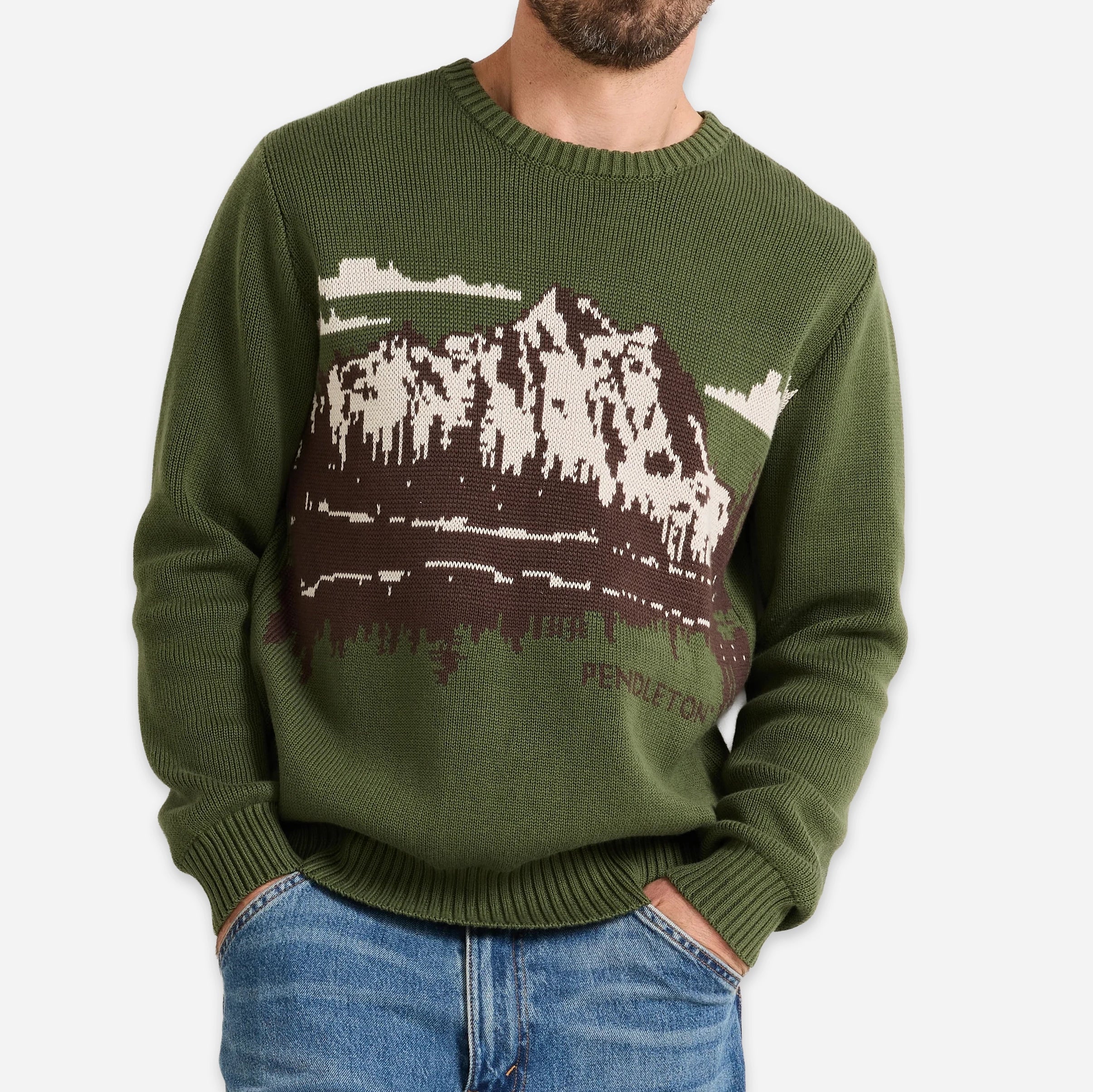 Lake Crew Sweater - Green - Image 2