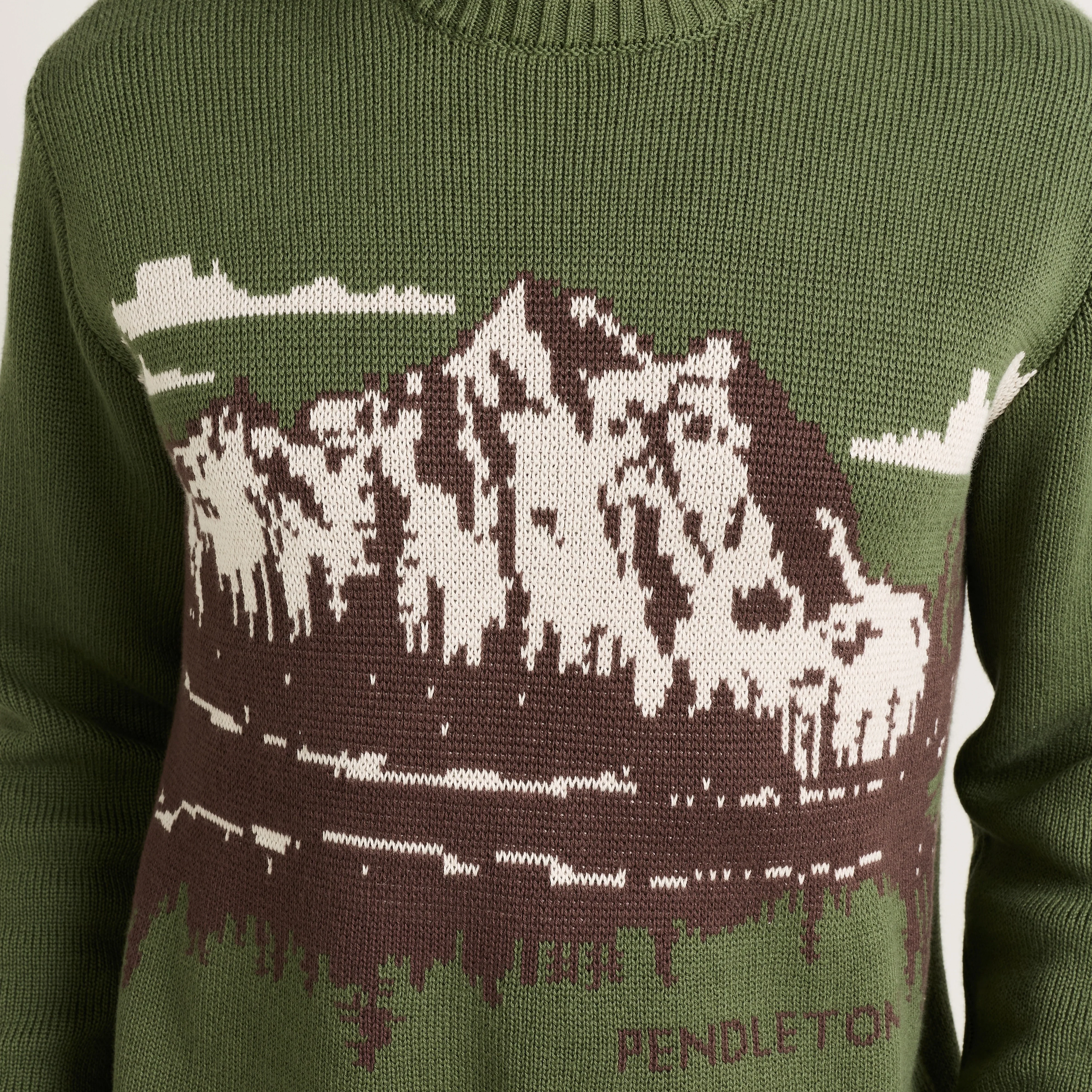 Lake Crew Sweater - Green - Image 3