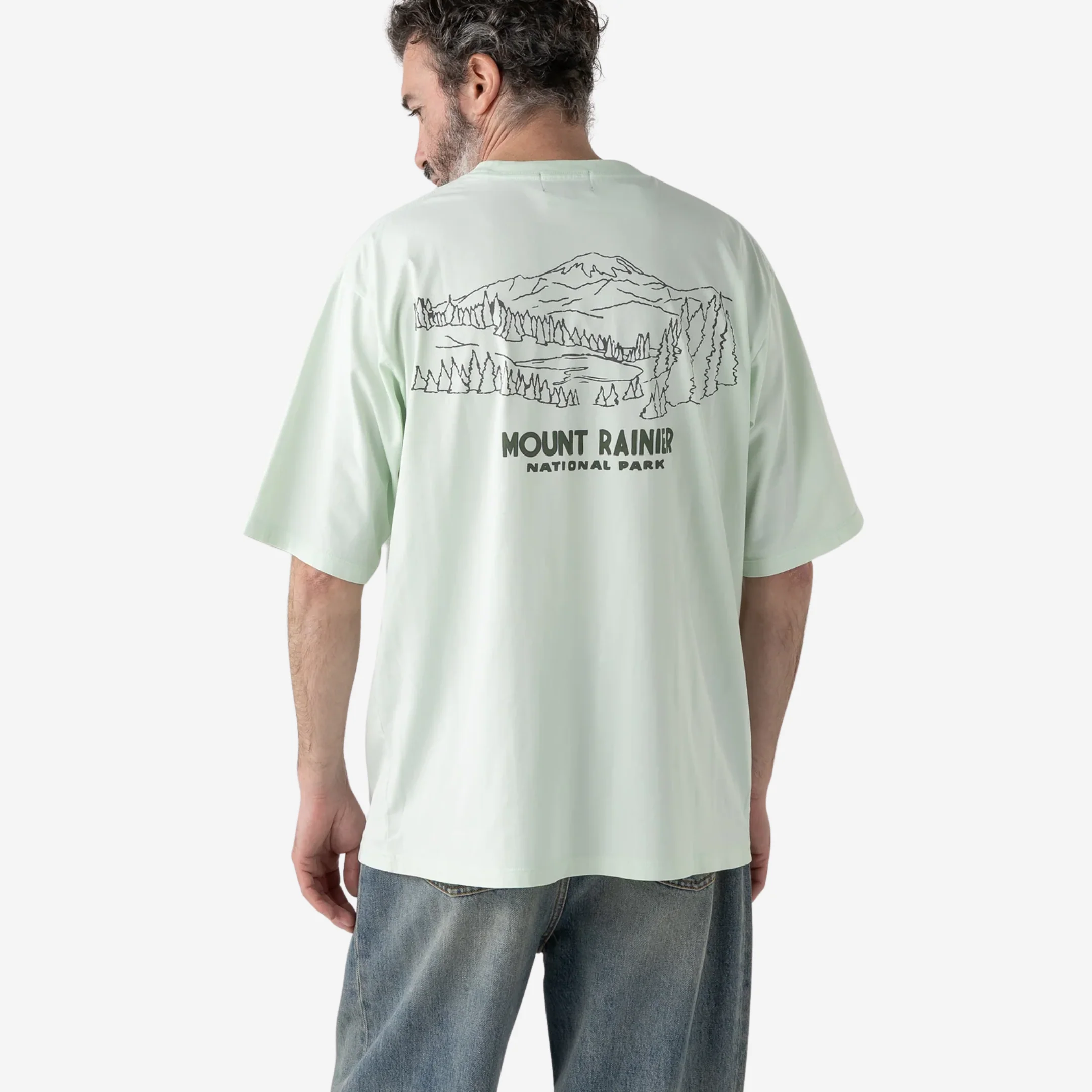 Mount Rainier National Park Tee - Mint - Image 3