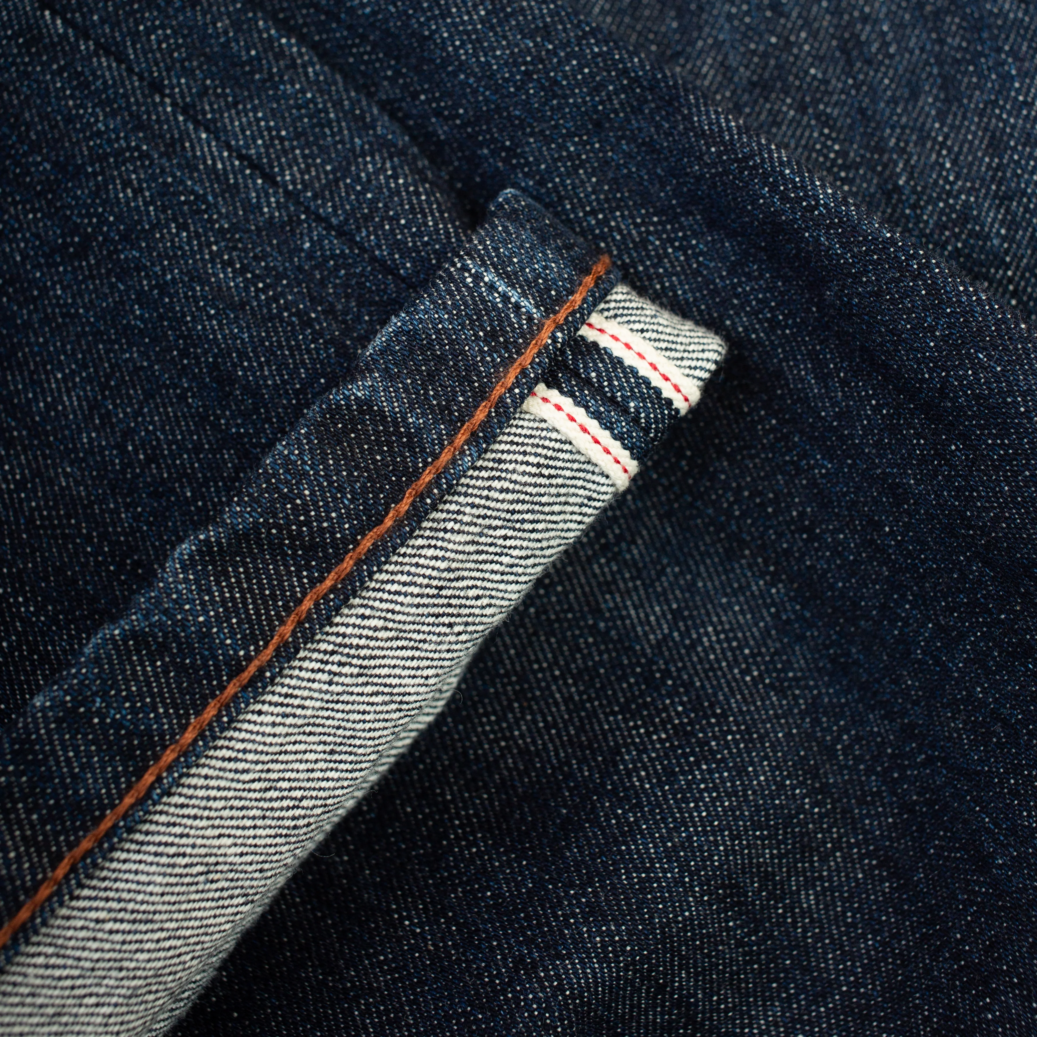 Selvedge Needlework Straight Denim Jeans - Indigo One Wash - Image 5