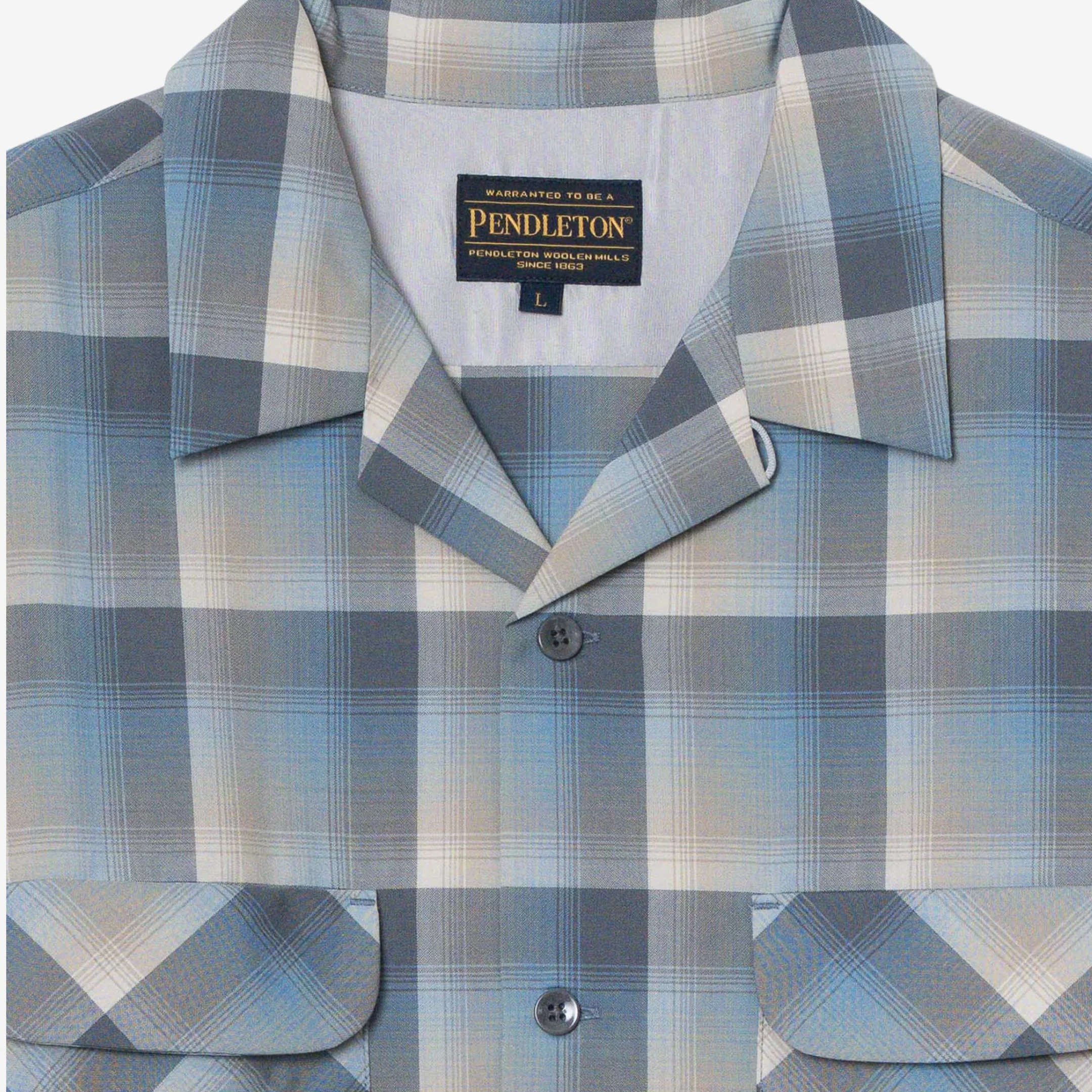 Open Collar Shirt - Slate/ Grey - Image 4